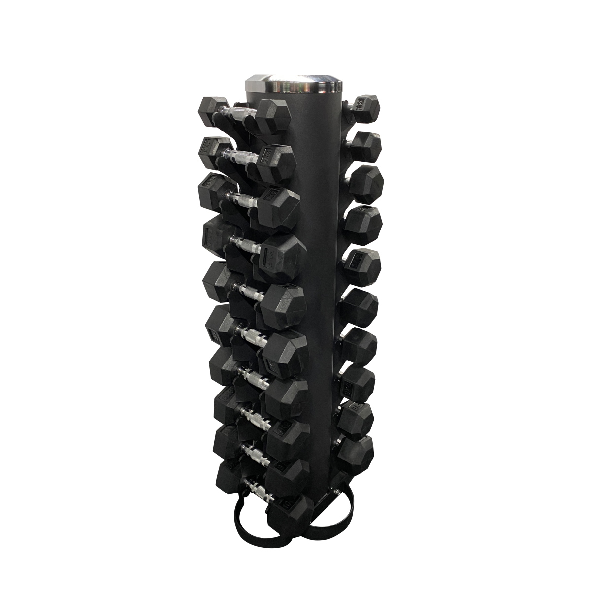 ヘックスラバーダンベル 1kg -10kg 各2個1組 収納タワー セット（ONI