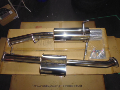 スカイラインENR34 HKSサイレントハイパワーマフラー加工取り付け