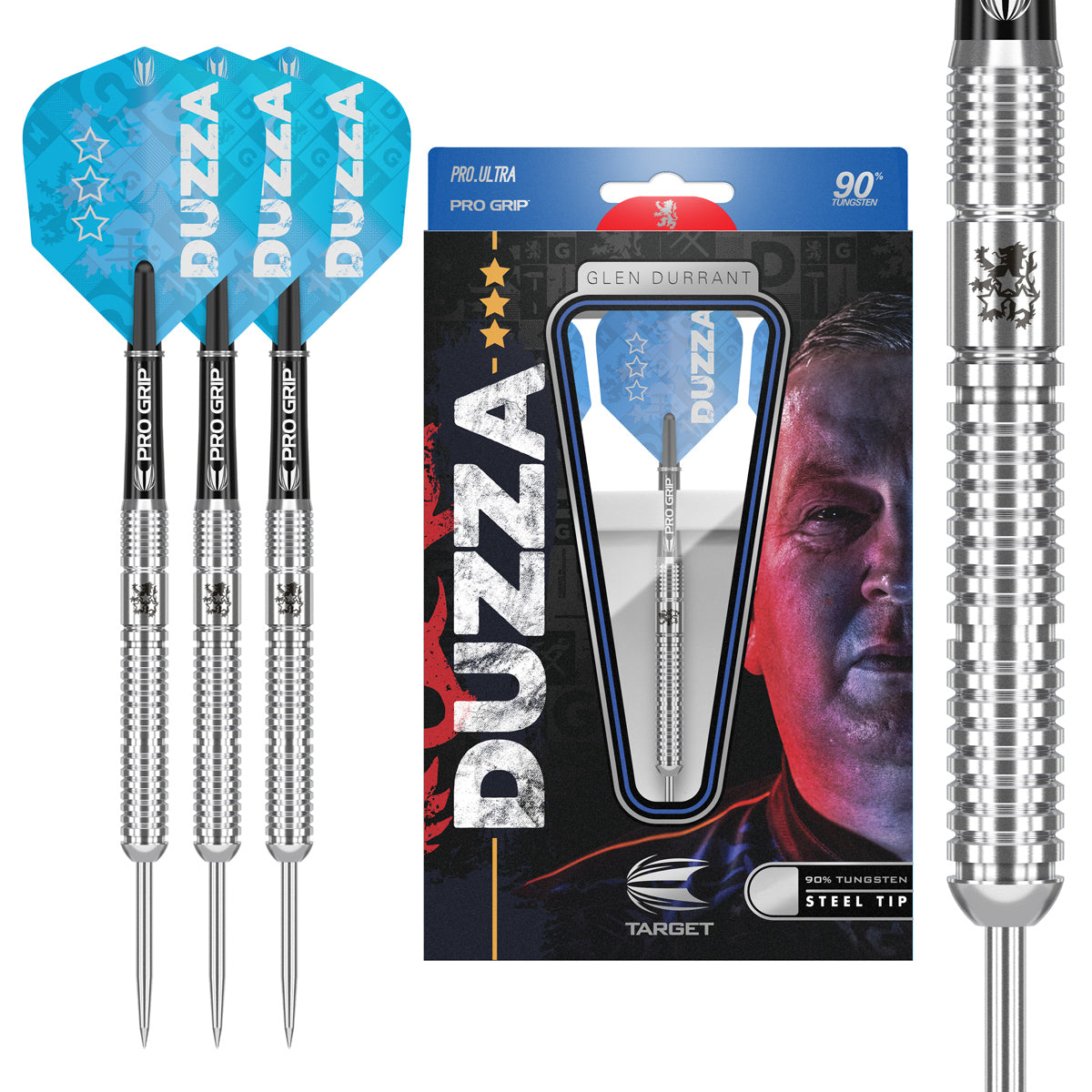 Glen Durrant 90% Tungsten Steel Tip Darts by Target – Double Top Darts