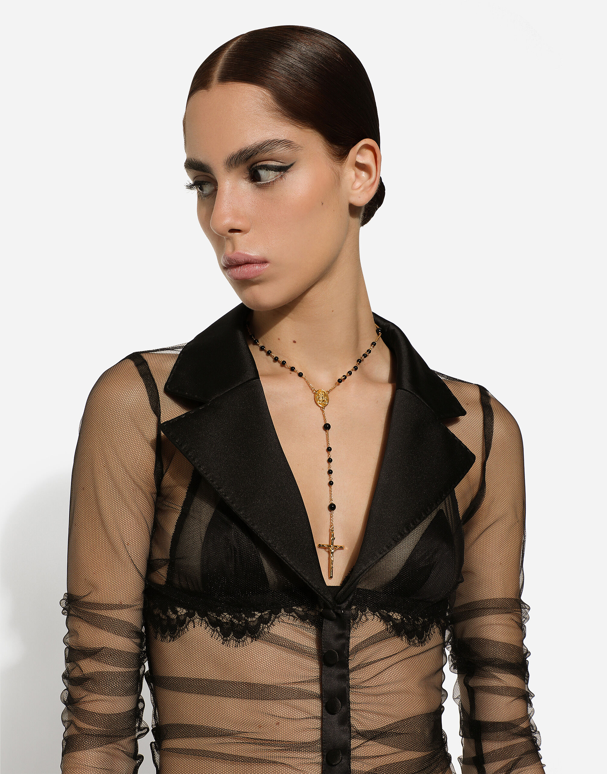 Rosary-style necklace in Gold for Women | Dolce&Gabbana® US