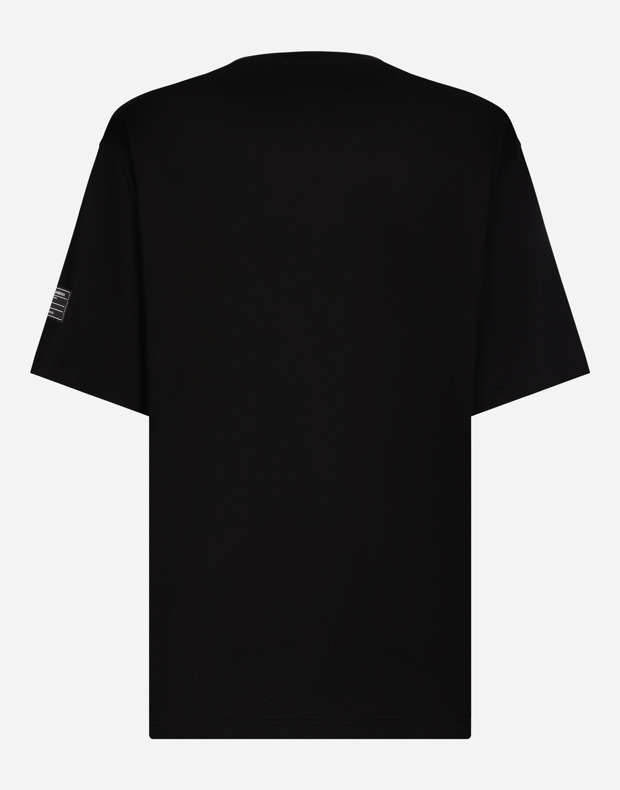 ブラックのメンズ Tシャツ ショートスリーブ バーティカルロゴプリント