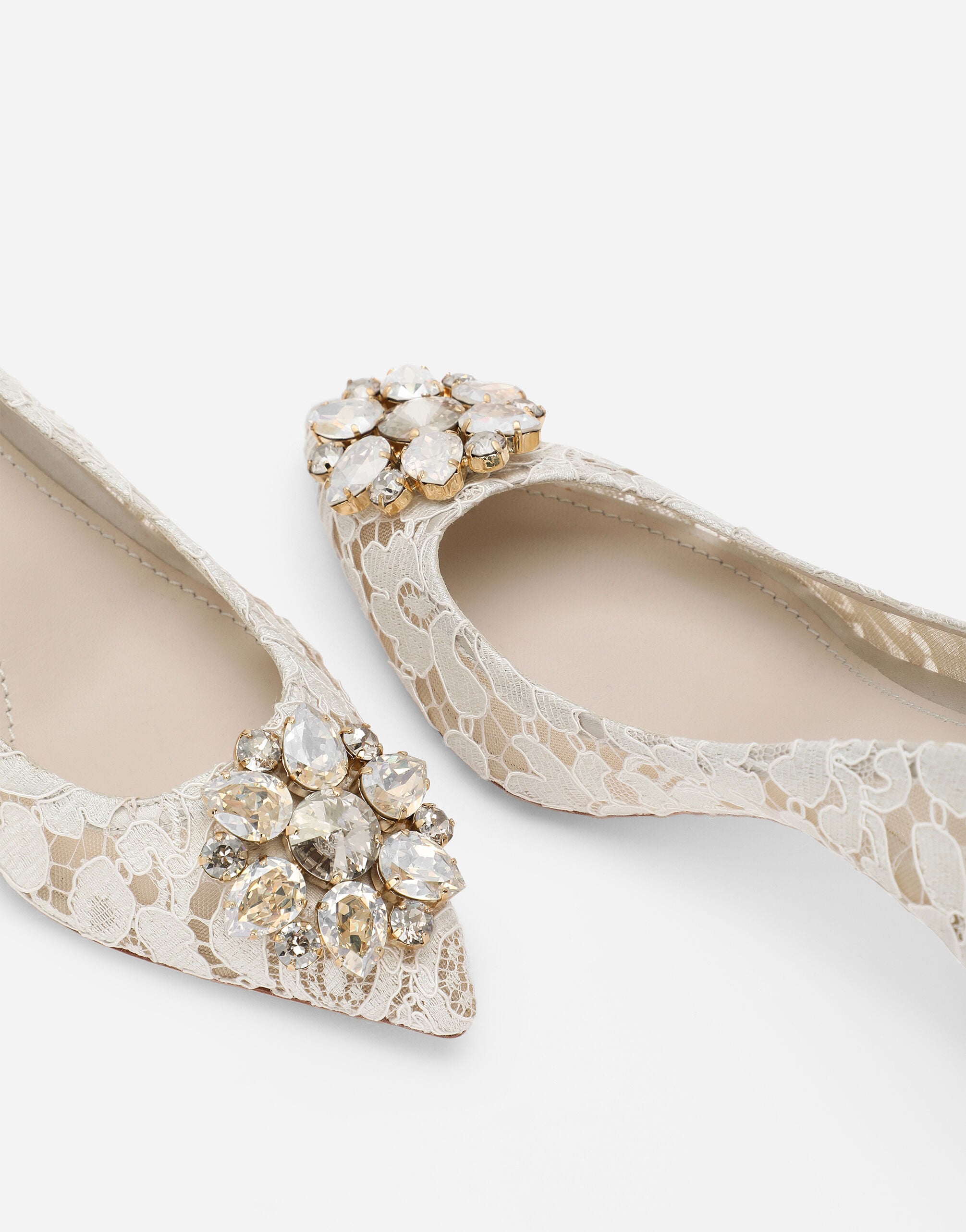 Pump In Taormina Lace With Crystals - Women | Dolce&Gabbana