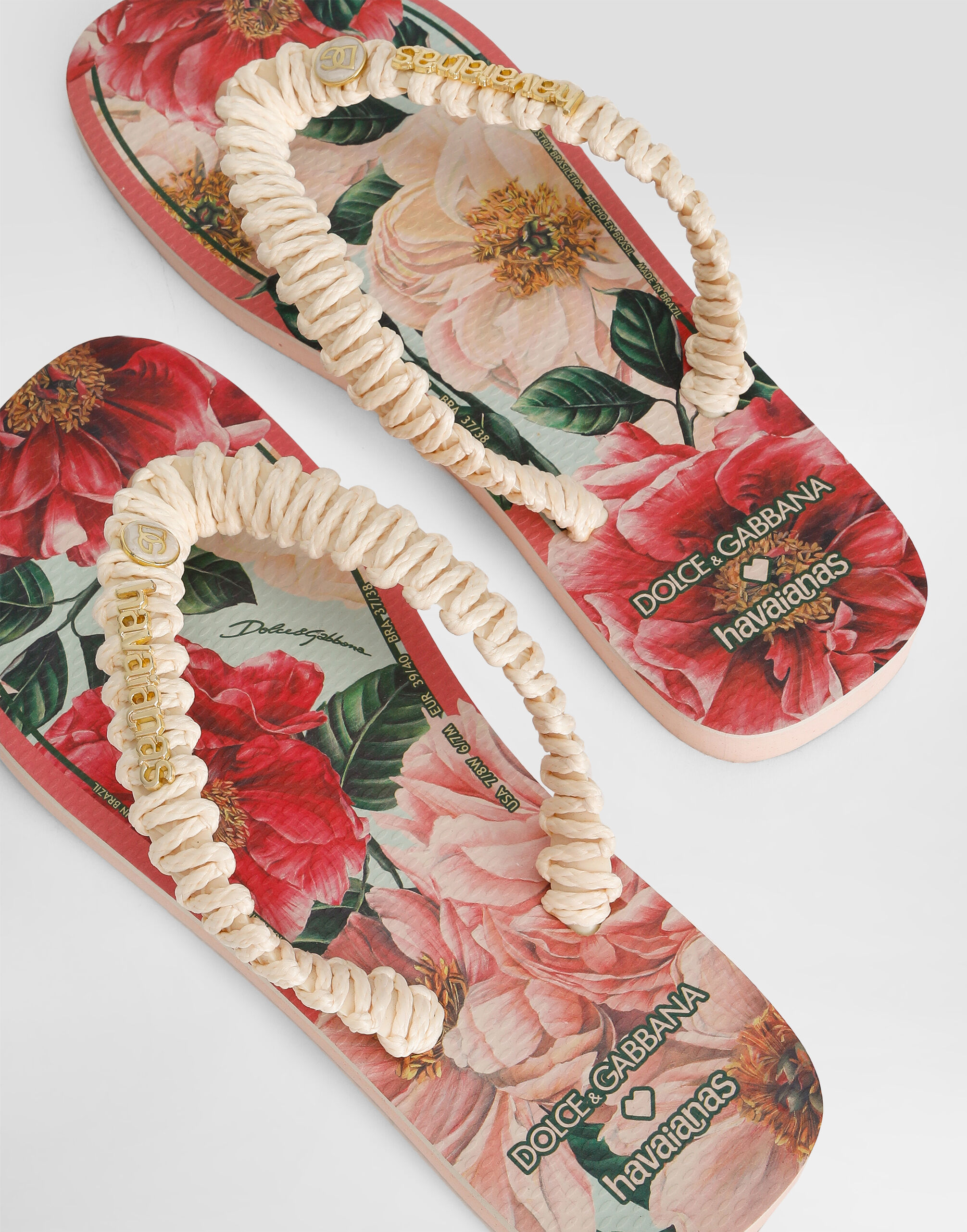 Dolce&Gabbana x Havaianas Flip-Flop Flowers in Multicolor for Men