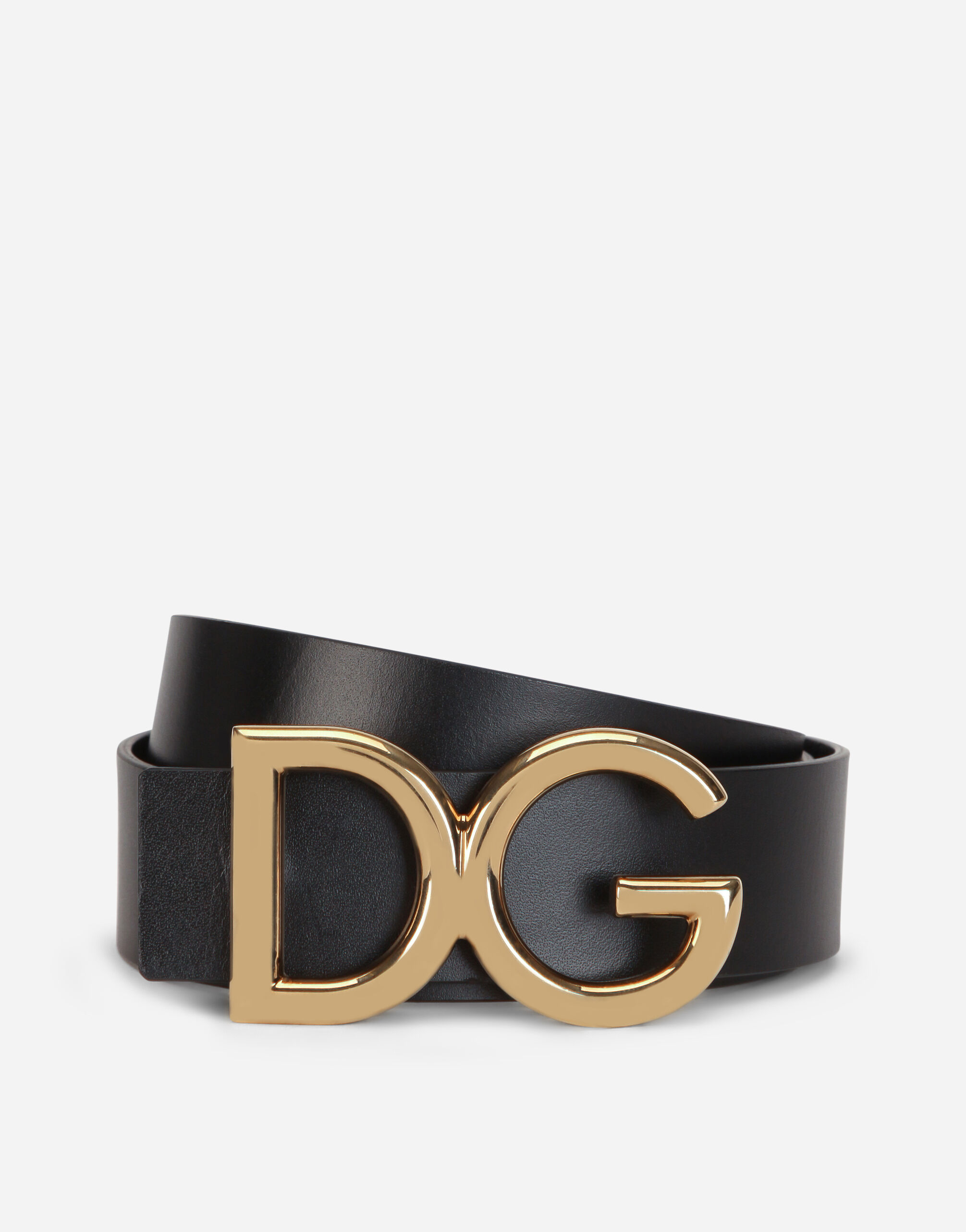 ブラックのメンズ ベルト レザー DGロゴ | Dolce&Gabbana®