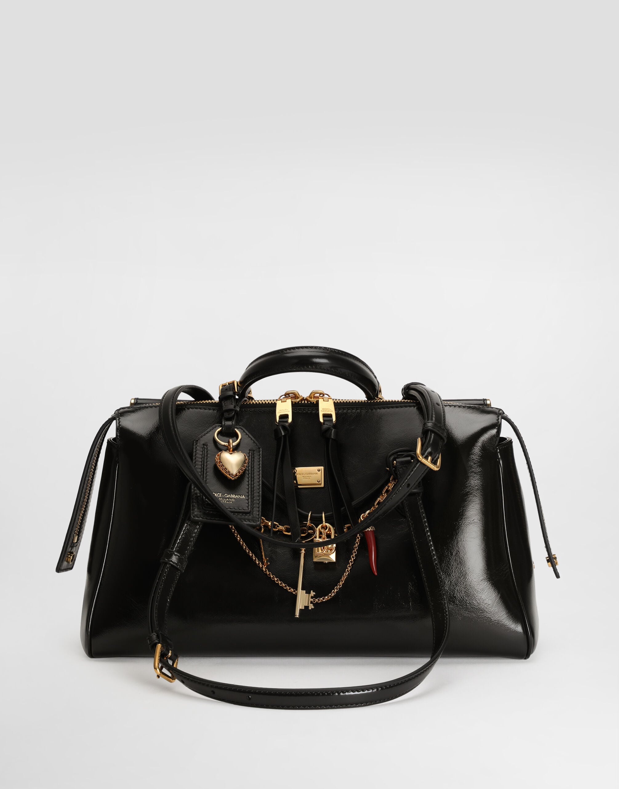 Medium Vittoria calfskin handbag in Multicolor for Women
