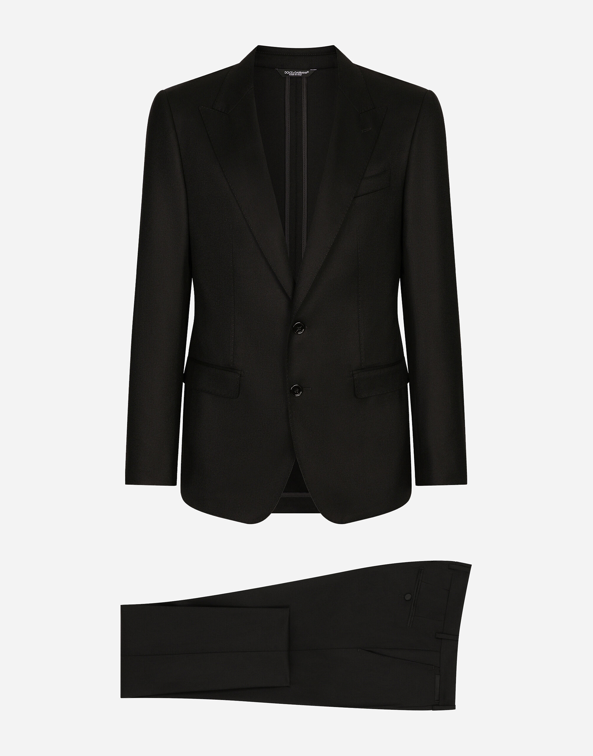 Single-breasted tuxedo suit in Black for Men | Dolce&Gabbana® US