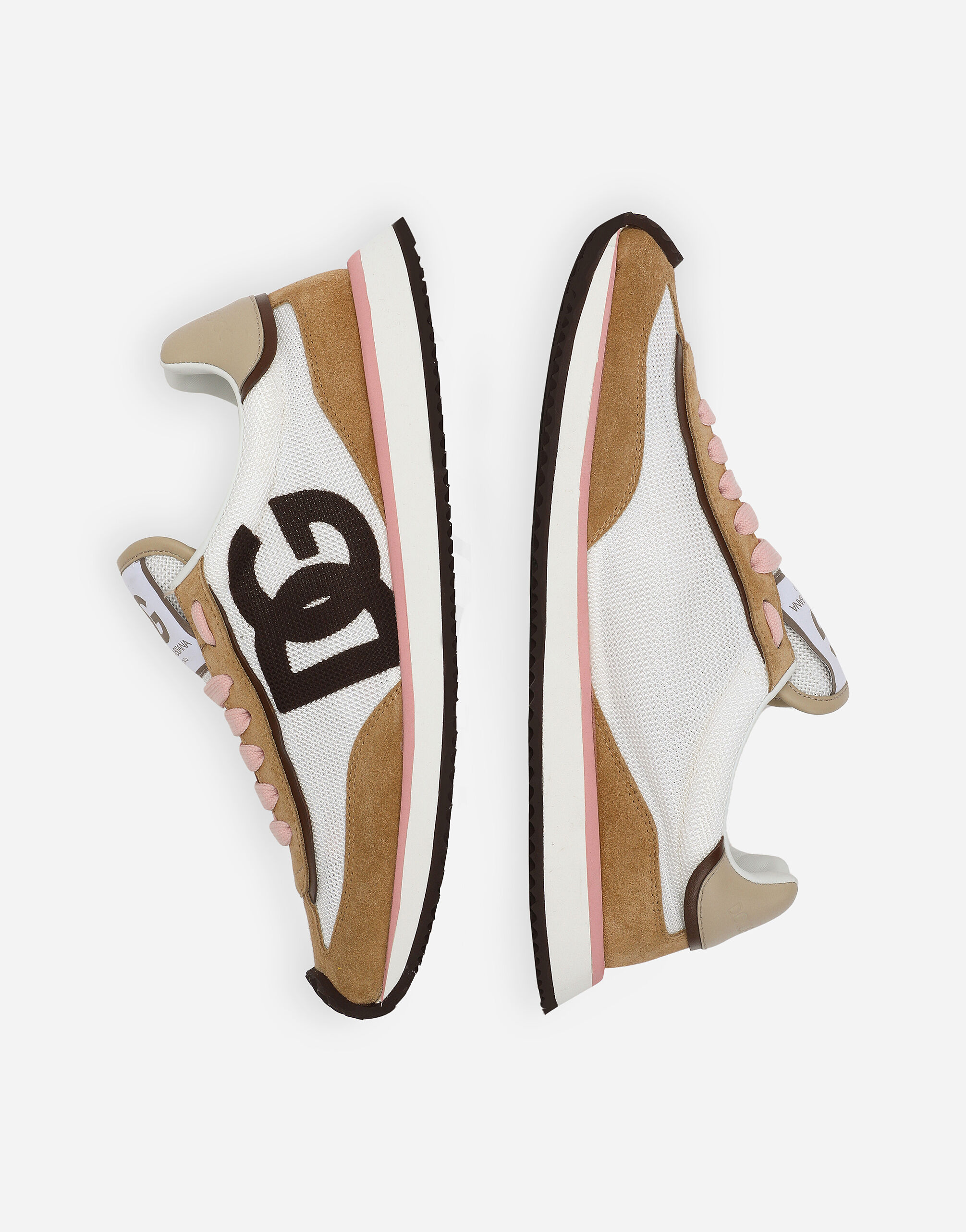 Mixed-material DG CUSHION sneakers in Multicolor for Women