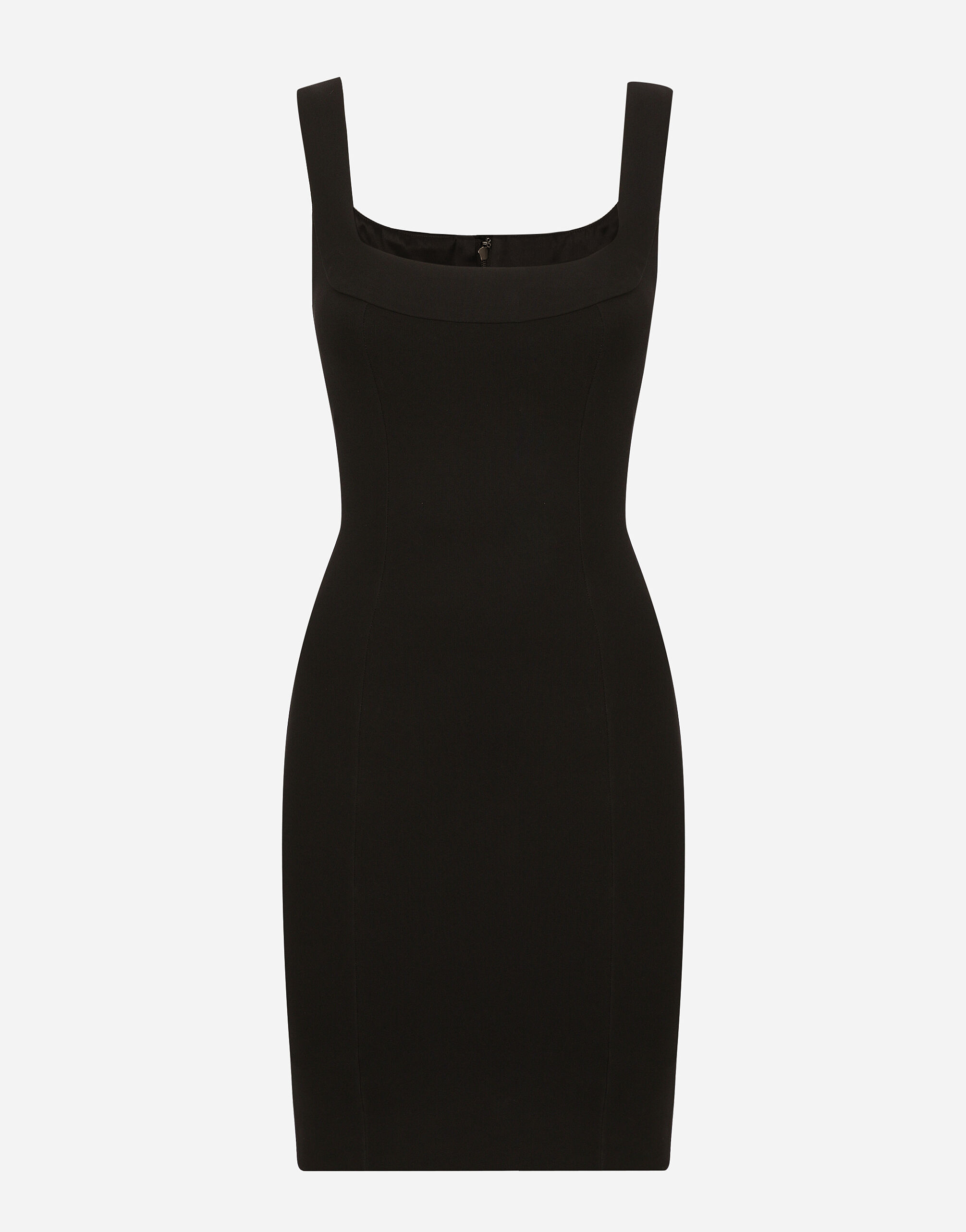 Short jersey sheath dress in Black for Women | Dolce&Gabbana® US