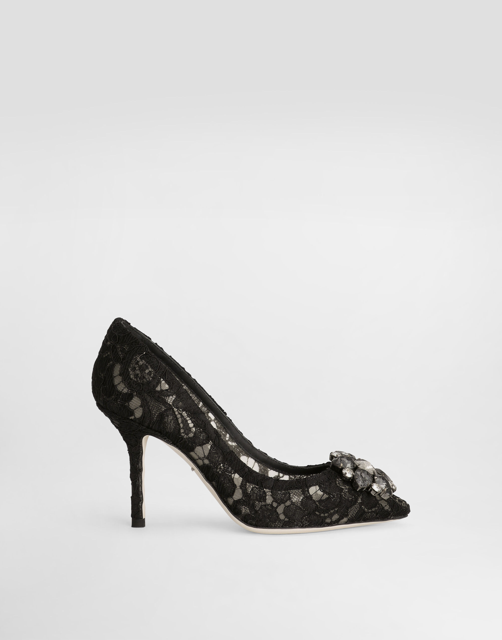 Pump In Taormina Lace With Crystals - Women | Dolce&Gabbana