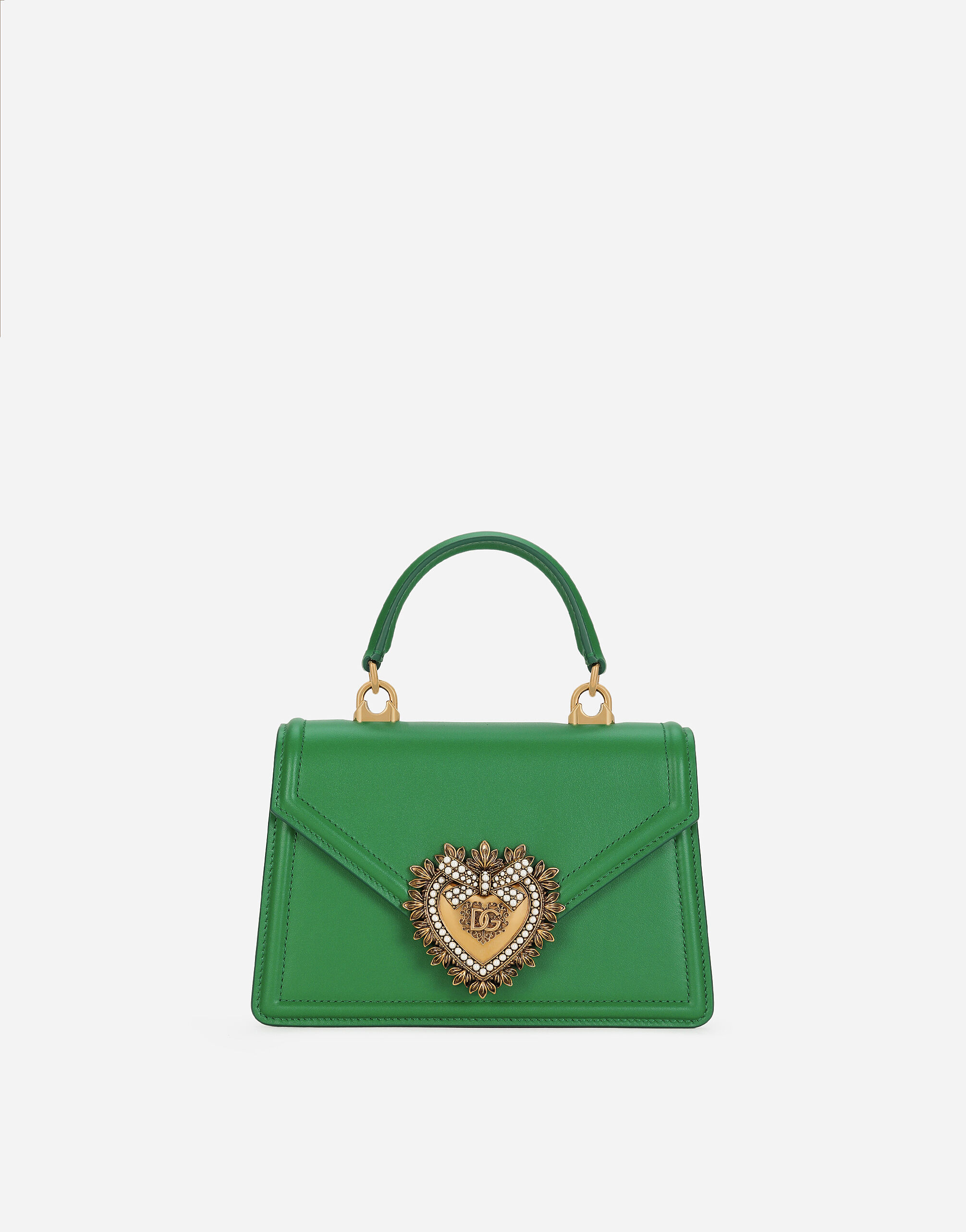 Small Devotion top-handle bag in Green for Women | Dolce&Gabbana® US