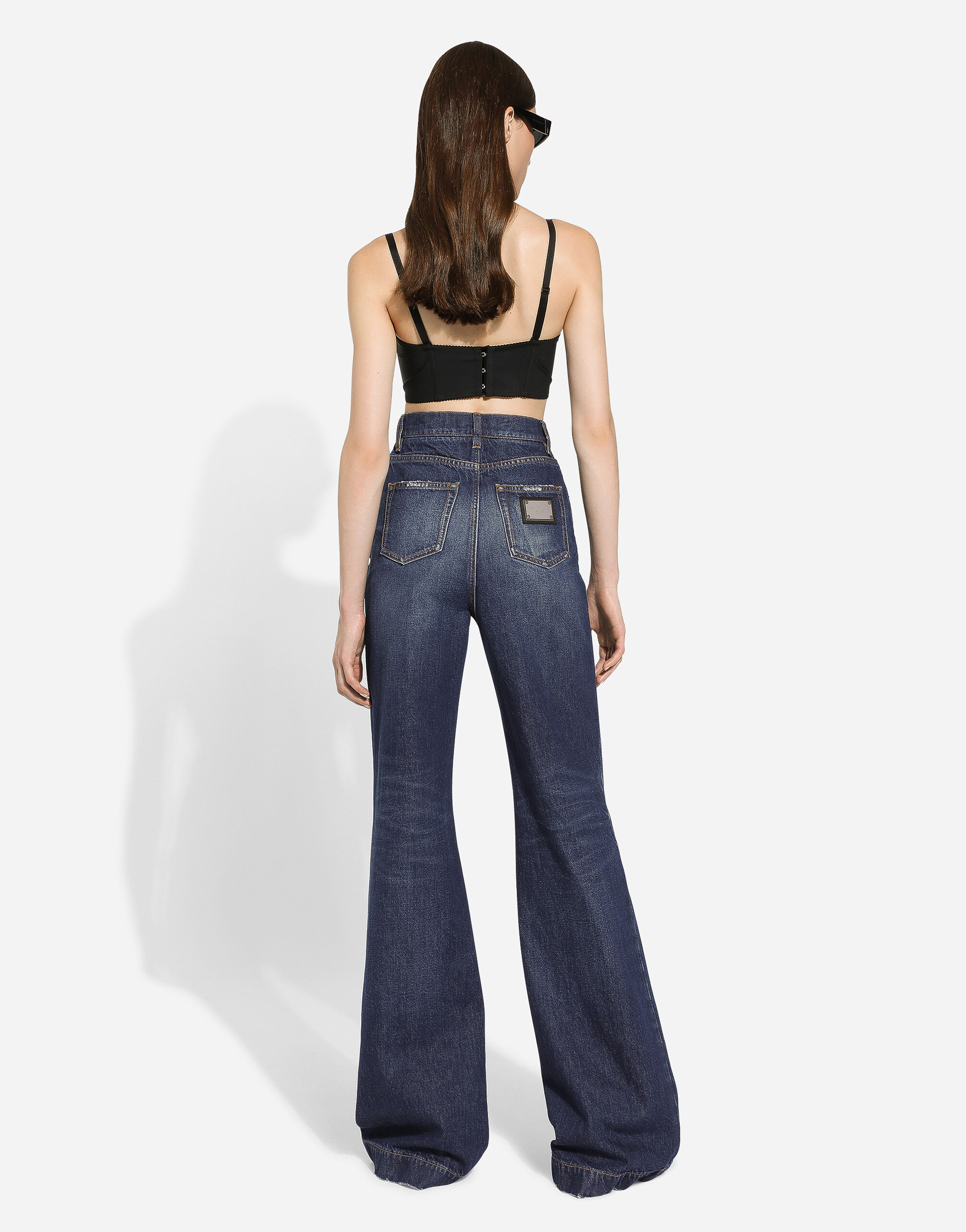 Flared denim jeans in Blue for Women | Dolce&Gabbana®