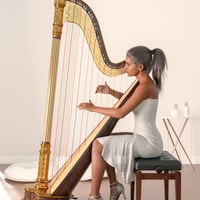 Concert Harp and Poses for Genesis 8 and 8.1 | Daz 3D