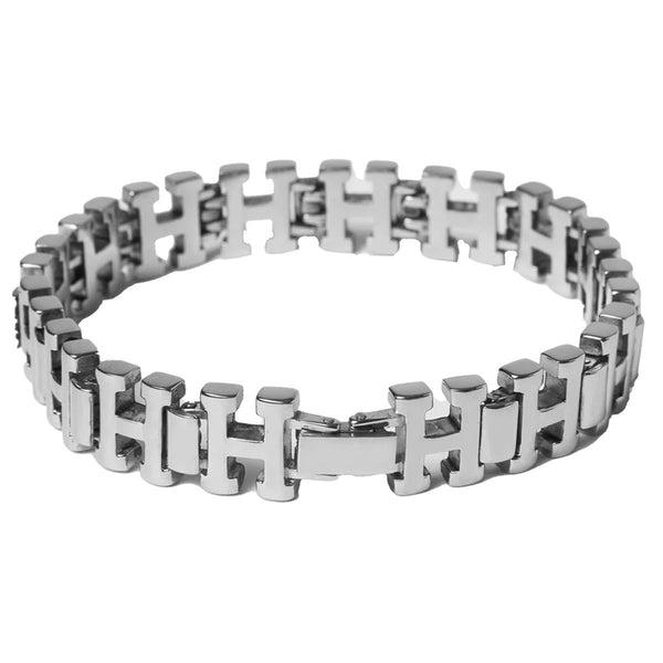 HUF H Link Bracelet - Silver – Daddies Board Shop