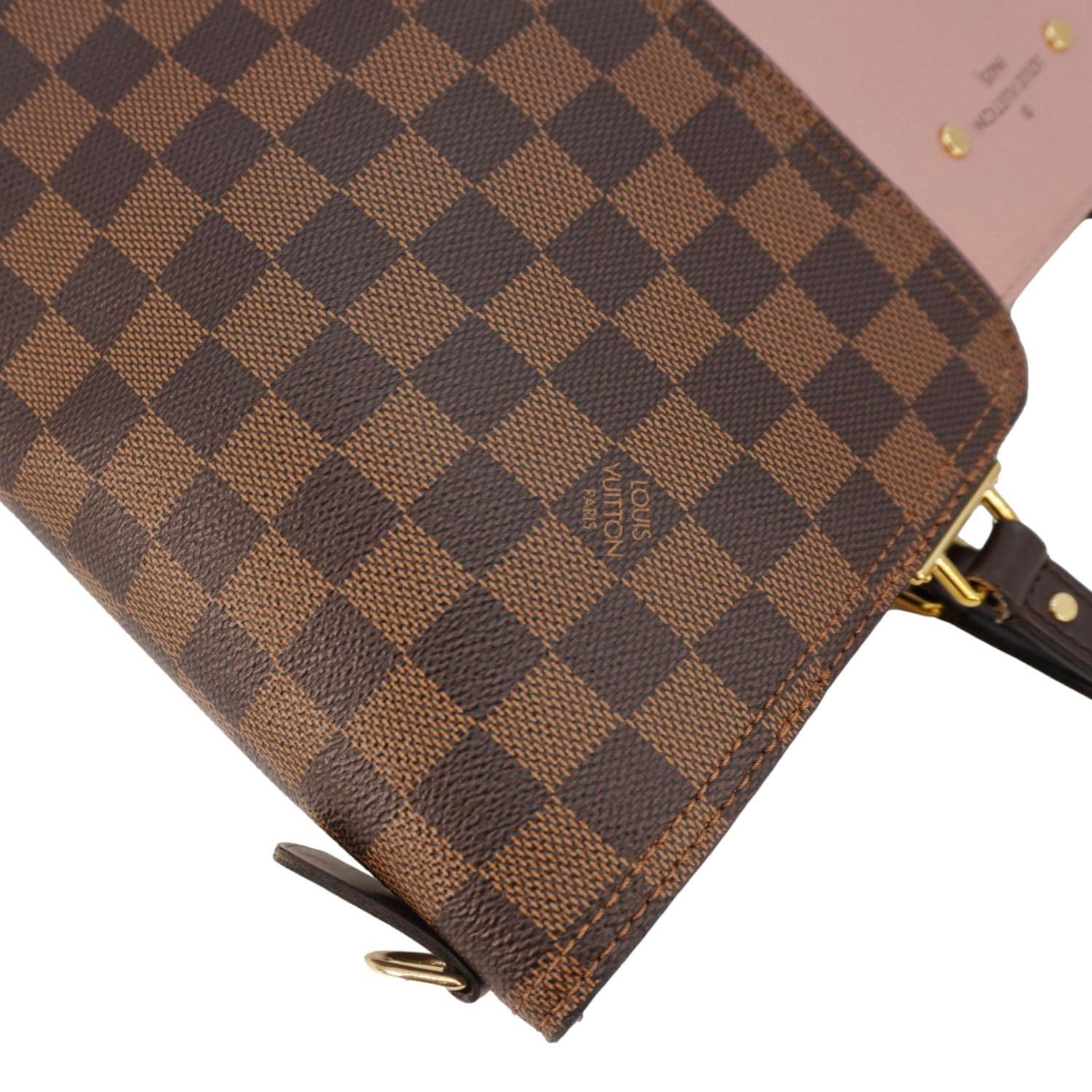 LOUIS VUITTON Jersey Damier Ebene Tote Pink Shoulder Bag