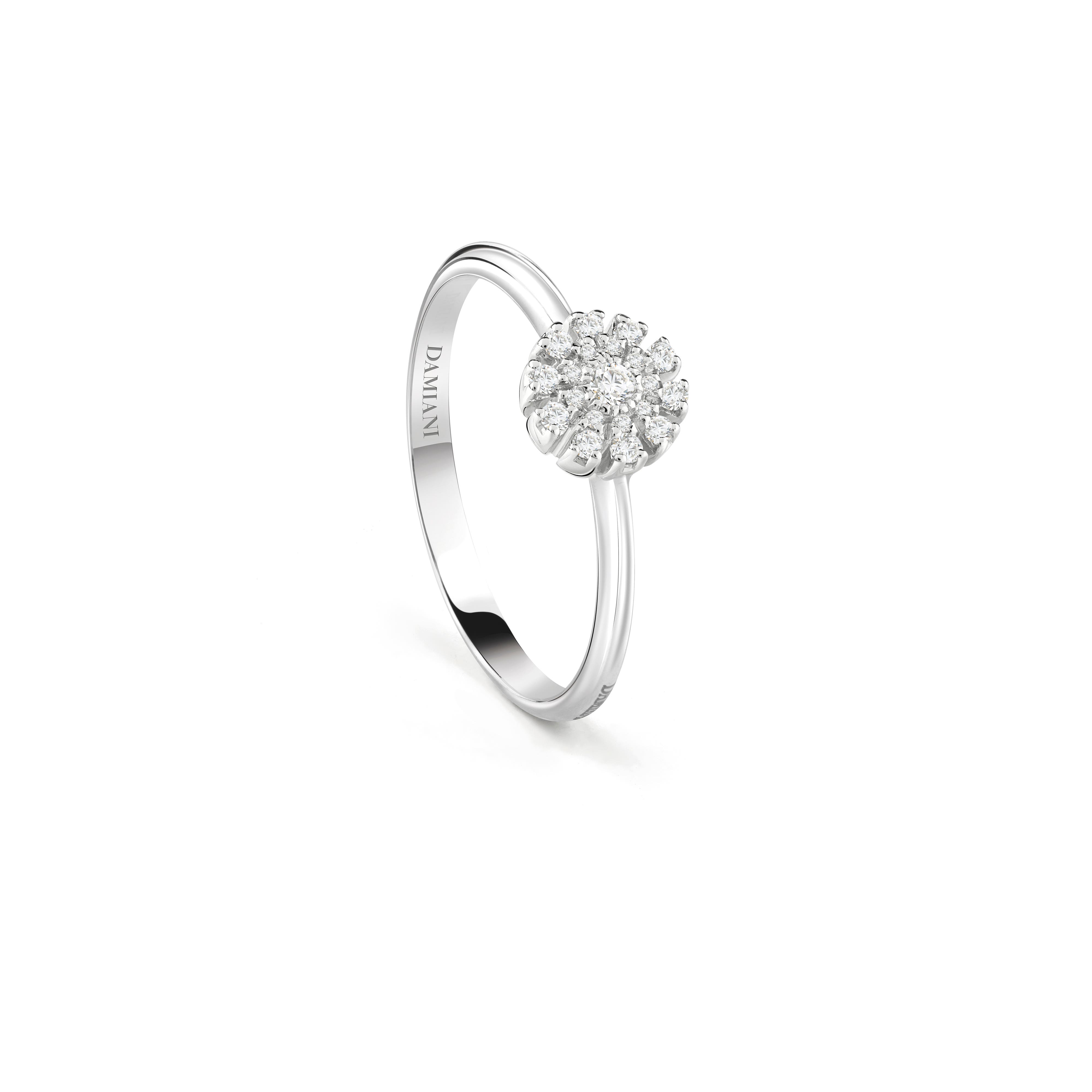 ホワイトゴールド、ダイヤモンド（複数）リング - Damiani MARGHERITA