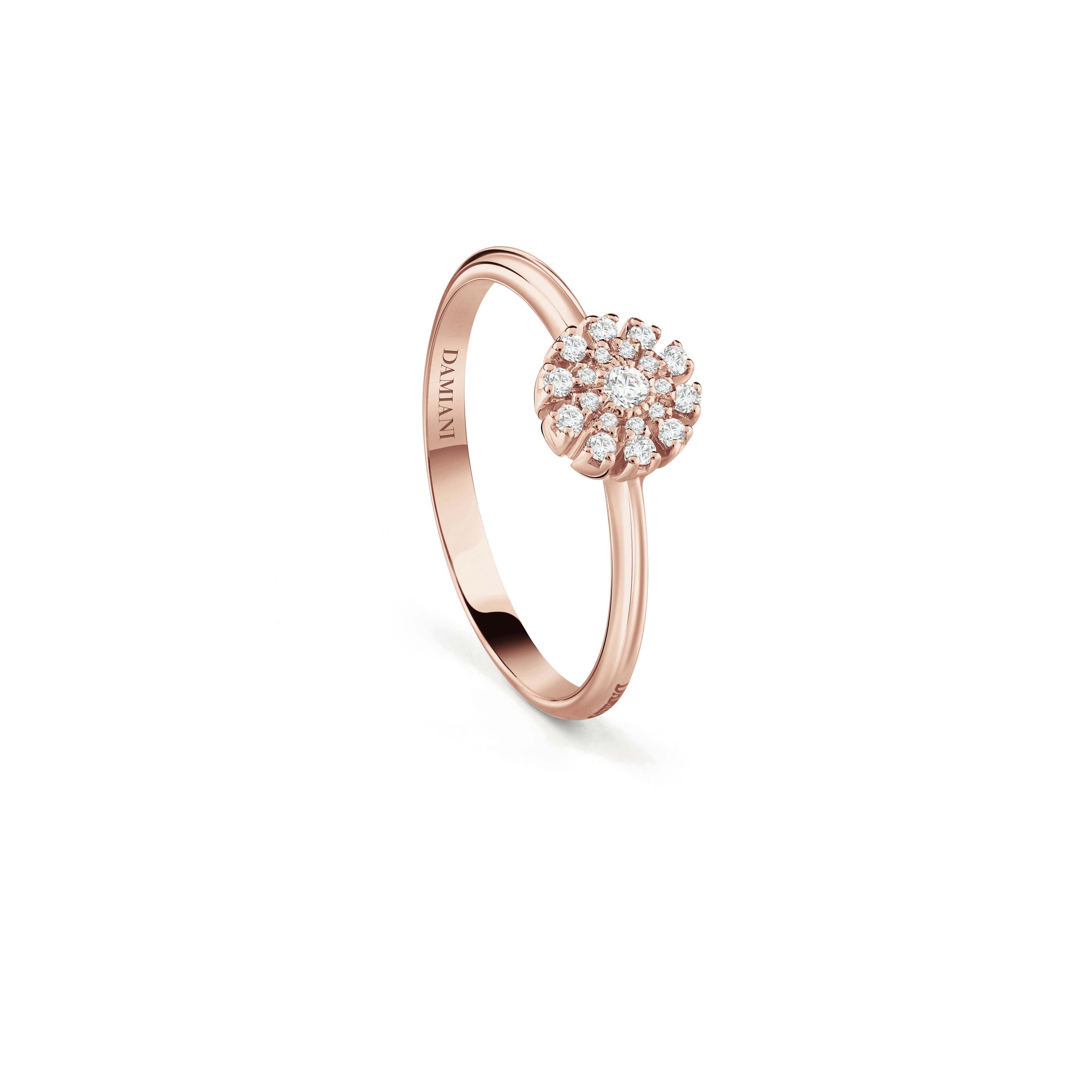ピンクゴールド、ダイヤモンド（複数）リング - Damiani MARGHERITA