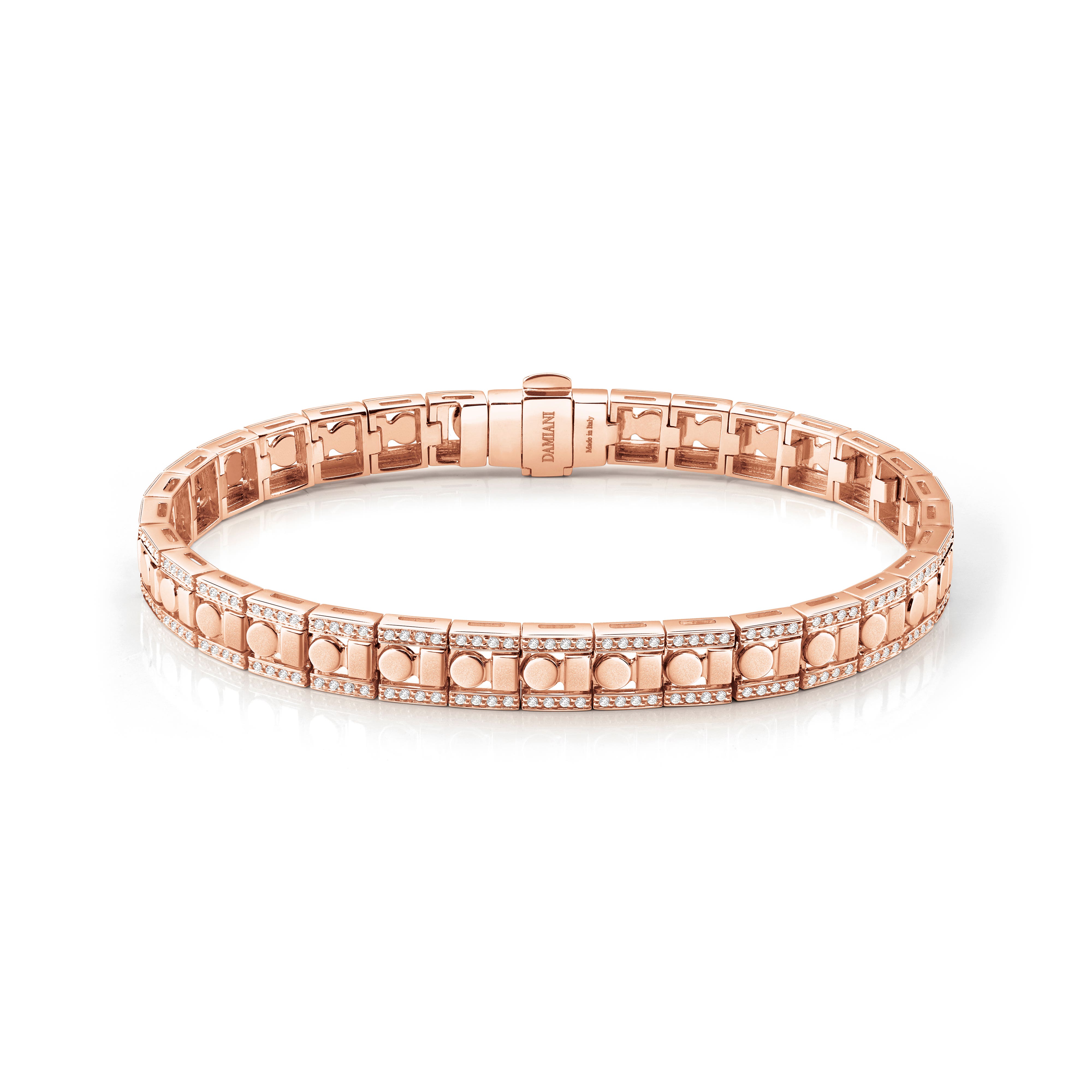 ピンクゴールドとダイヤモンドのブレスレット - Damiani BELLE ÉPOQUE REEL