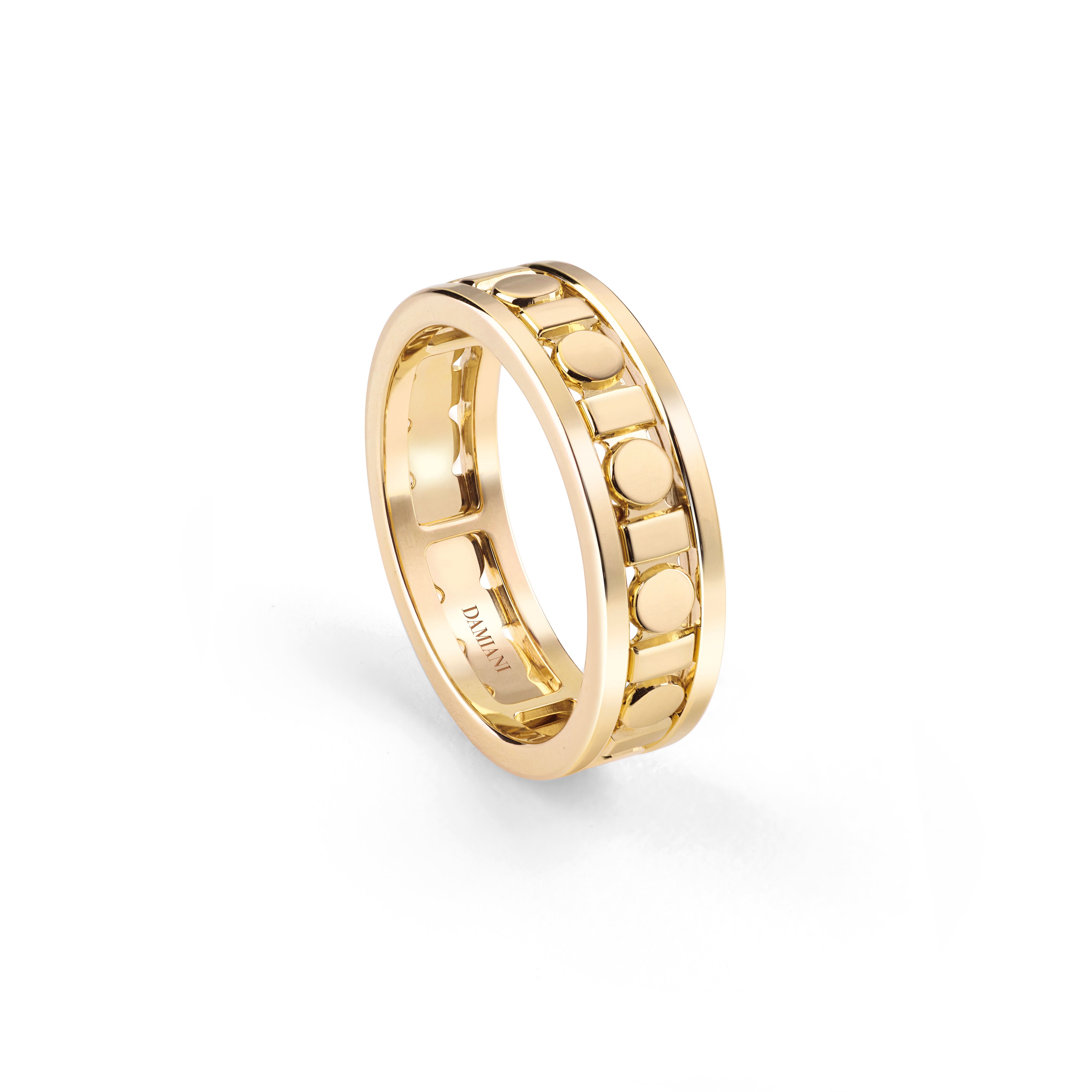 イエローゴールド、リング、5,7 mm. - Damiani BELLE ÉPOQUE REEL