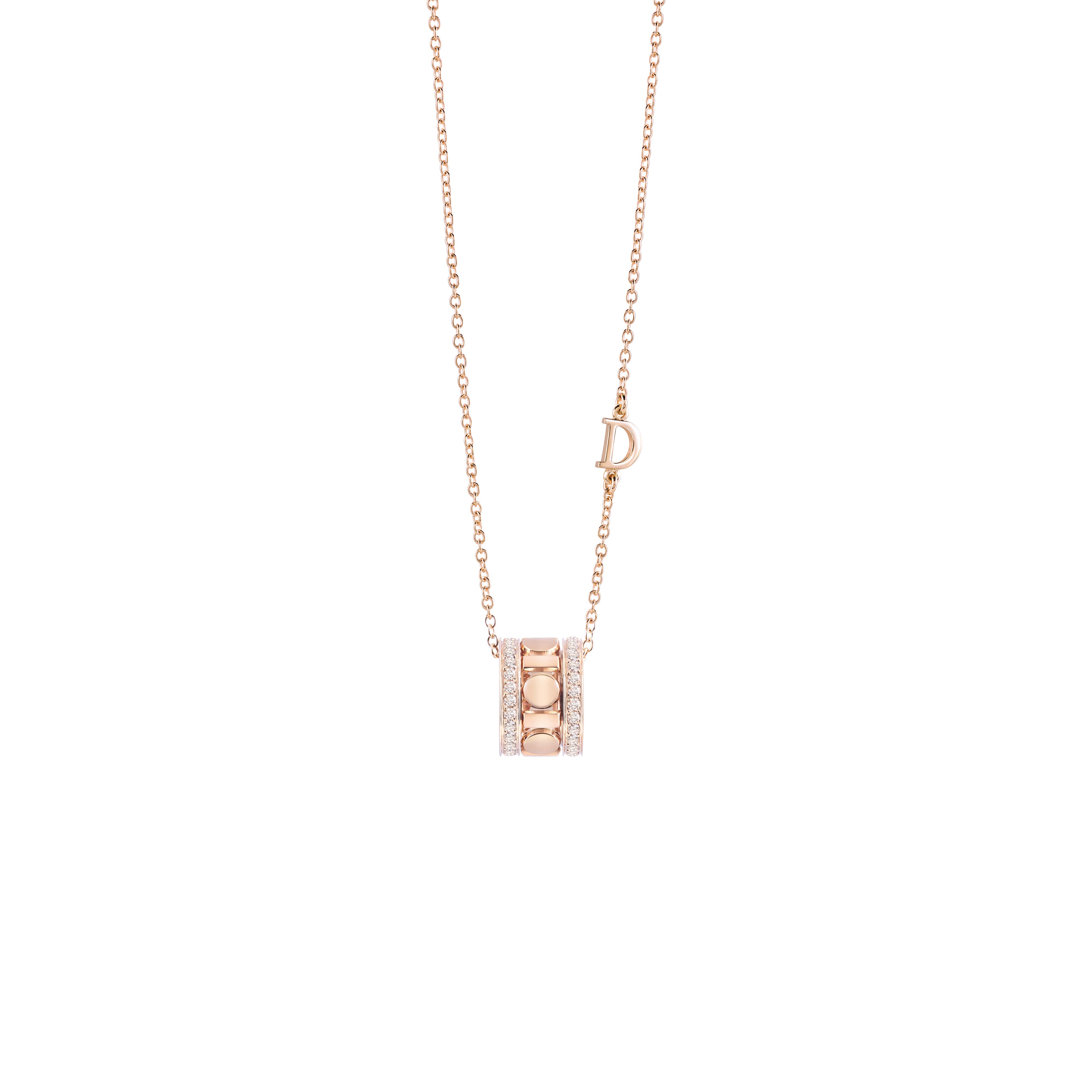 ピンクゴールド、ダイヤモンド、ネックレス, 8,3 mm. - Damiani BELLE