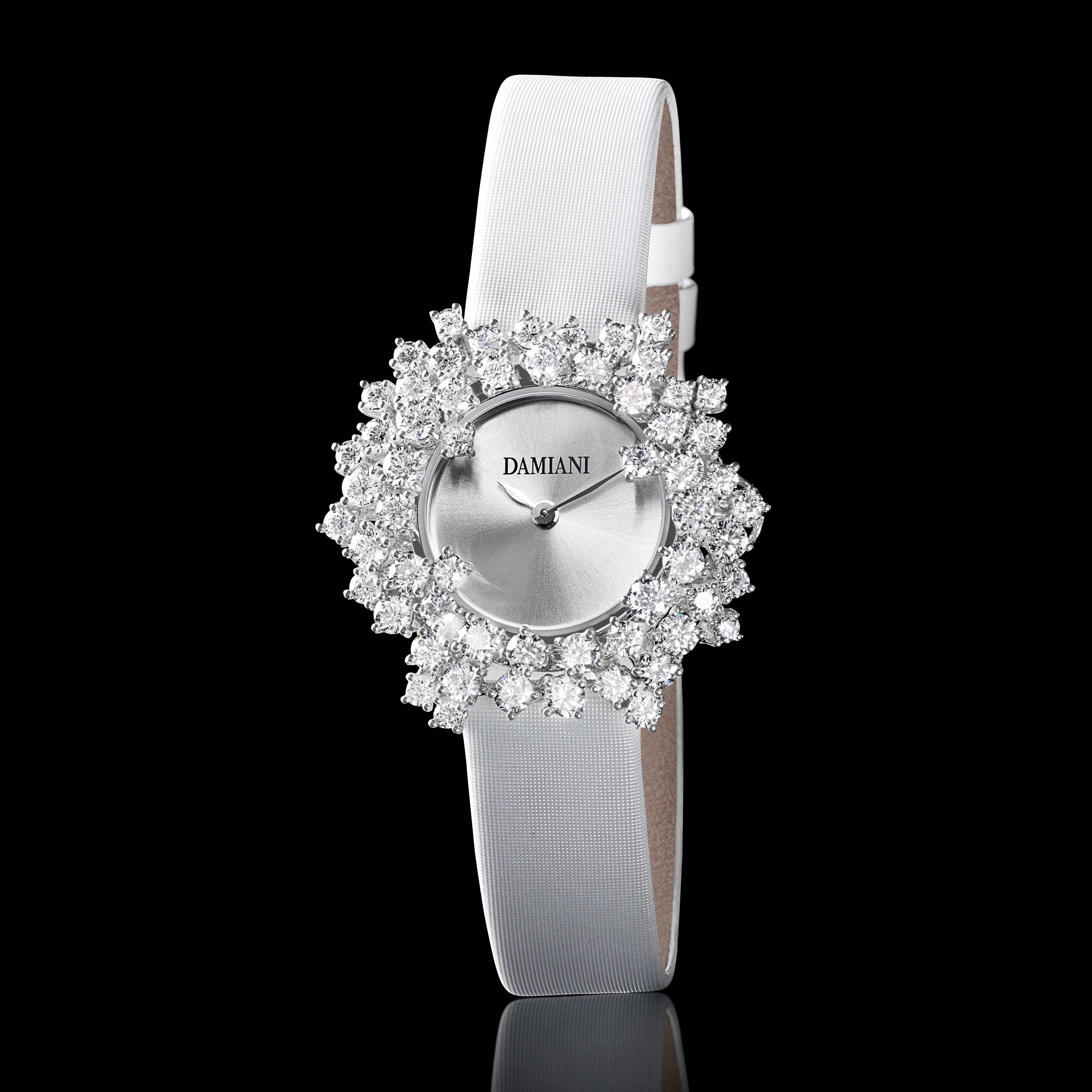 ホワイトゴールドとダイヤモンド ウォッチ - Damiani MIMOSA