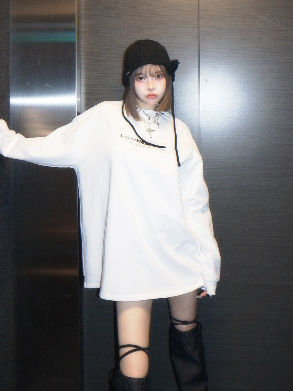 ハートモチーフロングTシャツ – Darich (ダーリッチ)