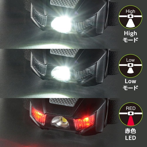 LEDヘッドランプ 110ルーメン LC-11A7 OHM 懐中電灯 | ホームセンター