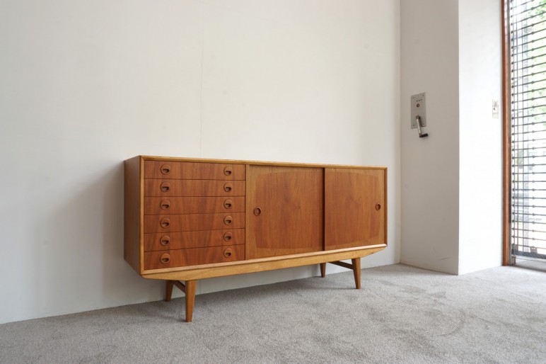 Teak×Oak Sideboard チーク×オーク サイドボード / オールドIKEA