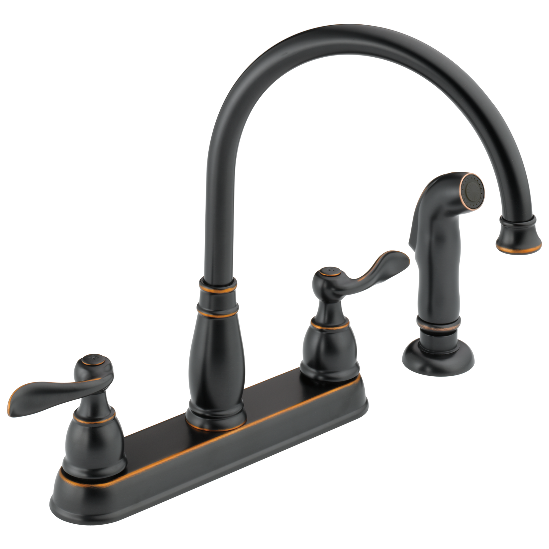 Two Handle Kitchen Faucet in Oil Rubbed Bronze 21996LF-OB | Delta