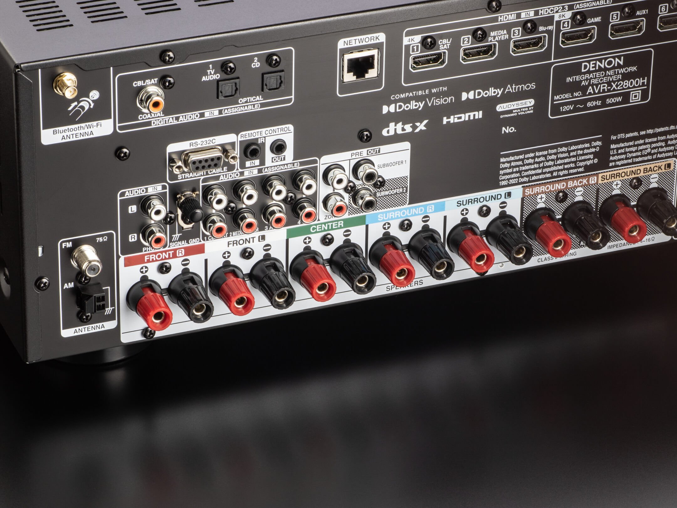AVR-X2800H - 7.2 Ch. 95W 8K AV Receiver Powered by HEOS™ with