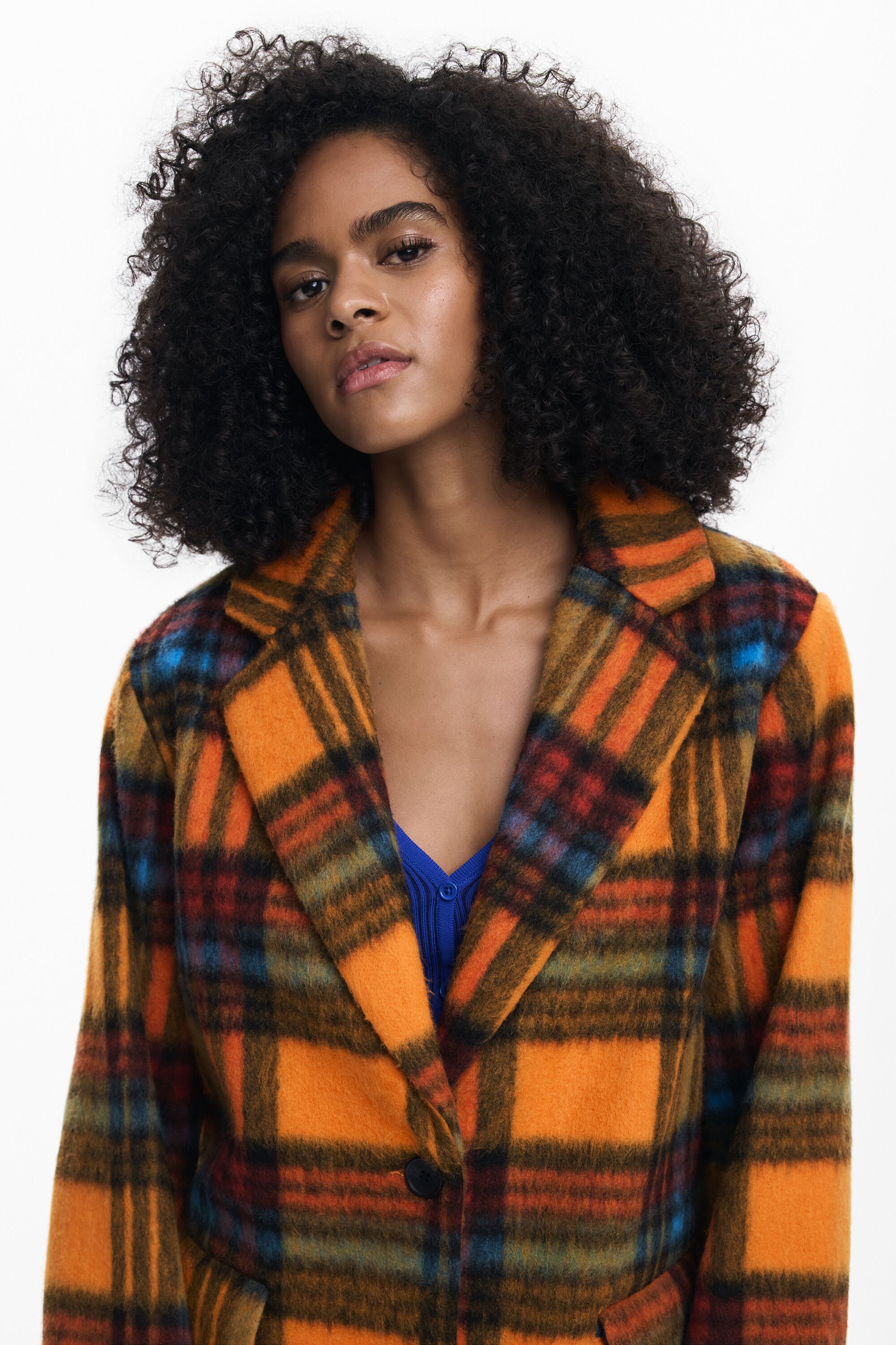 OVERSIZED CHECK COAT I Desigual.com