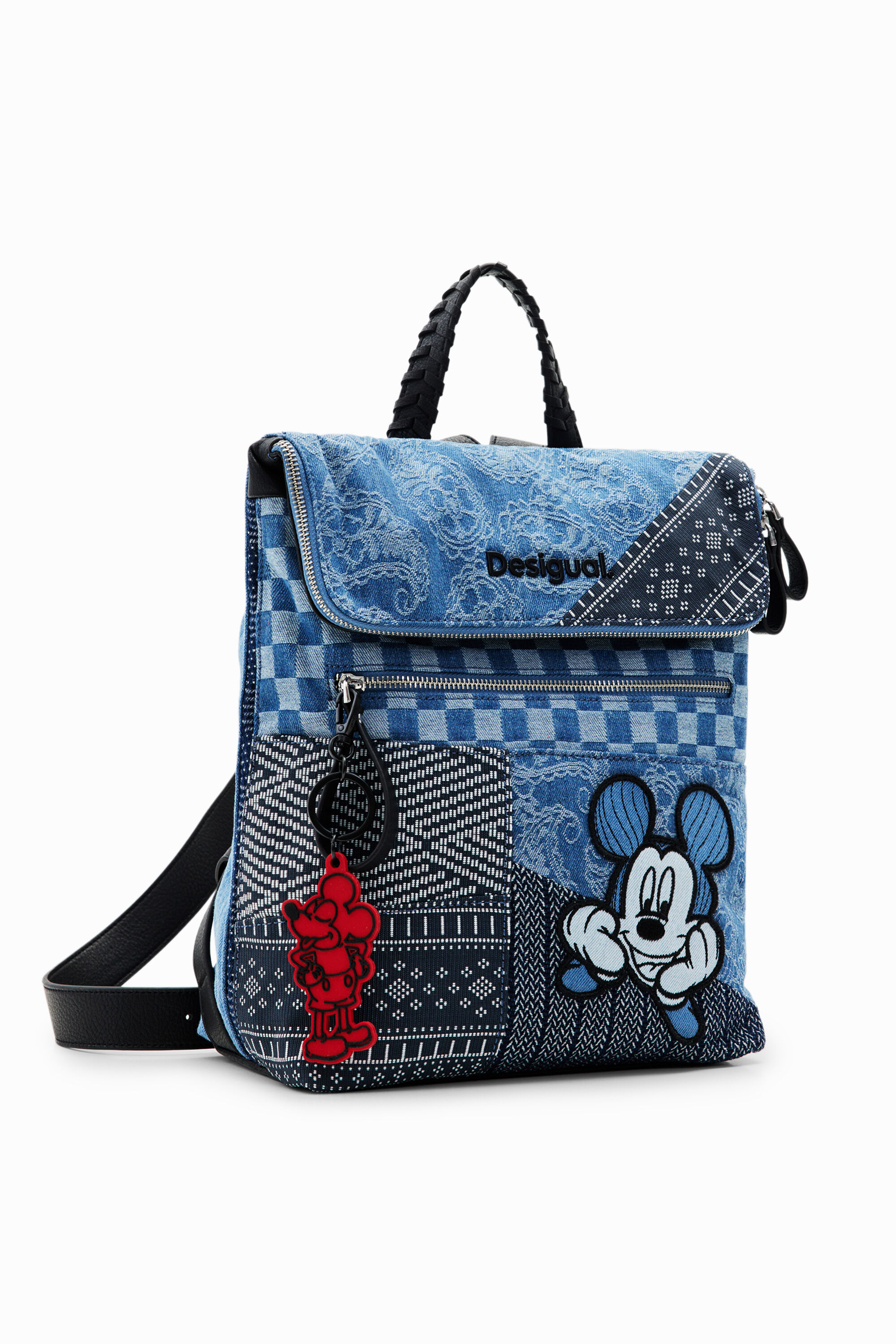 Women's Midsize denim Mickey Mouse backpack I Desigual.com