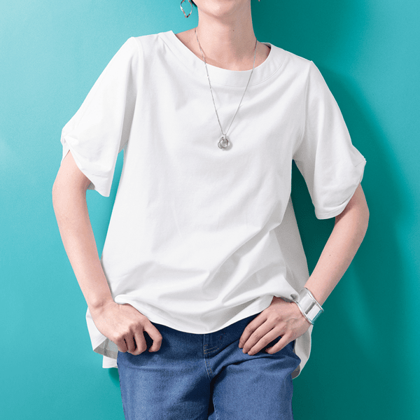 涼美コット・フレアカットソー | Tシャツ/カットソー通販のDHC