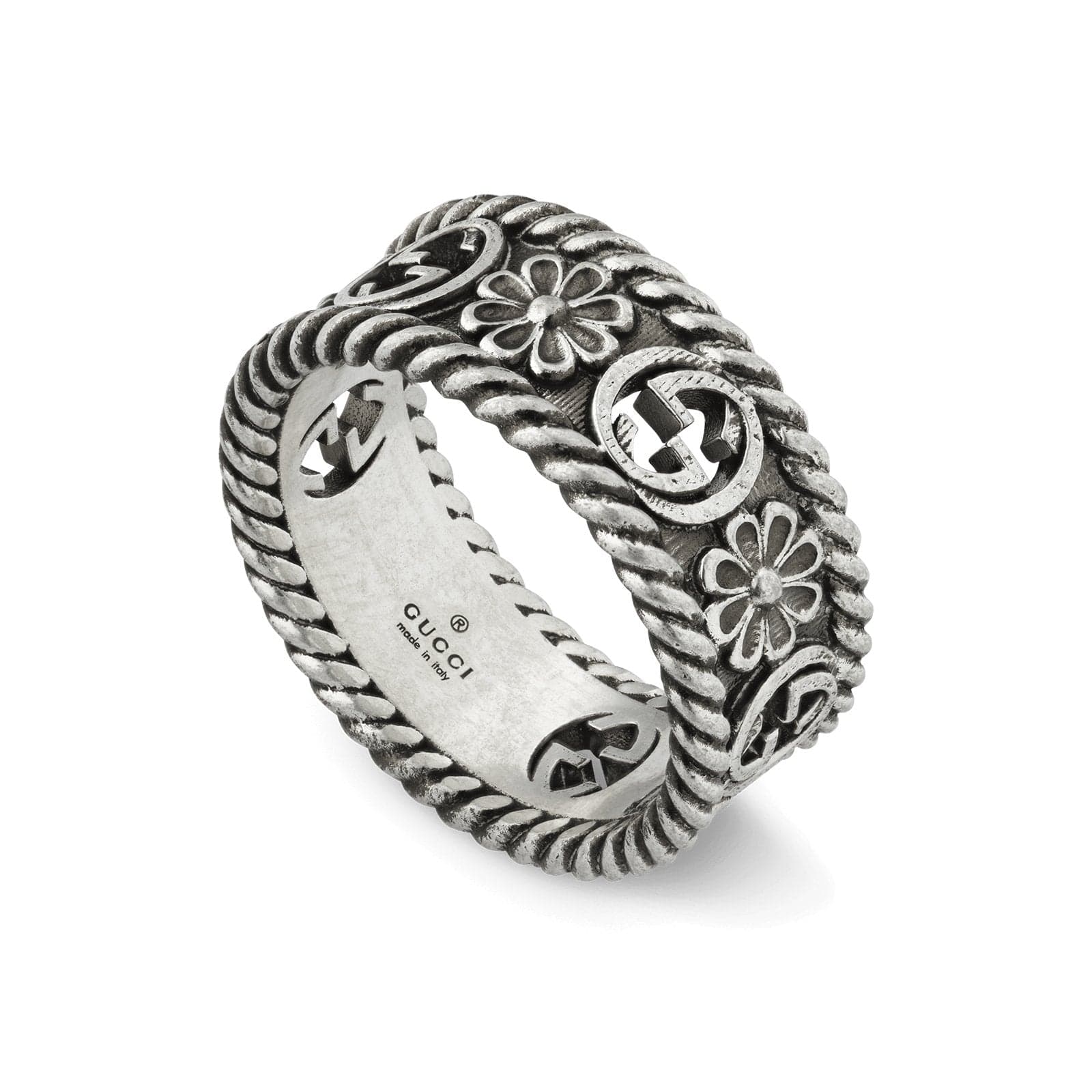 Interlocking G Flower Ring (Size 14) by GUCCI | Diamond Cellar