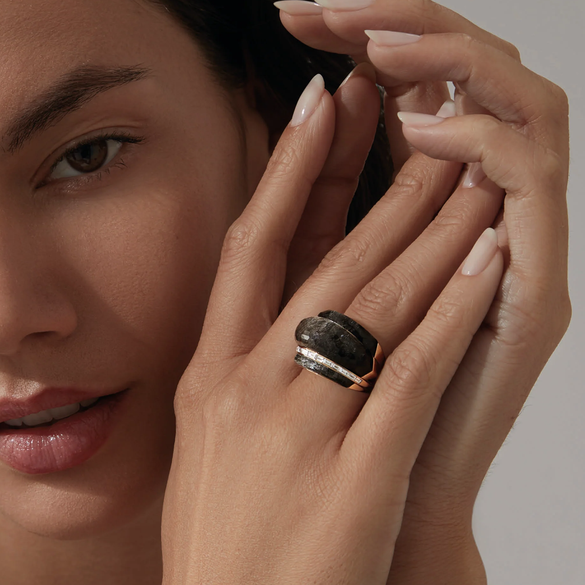 Crystal Haze Amplified Cocktail Ring by Stephen Webster | Diamond