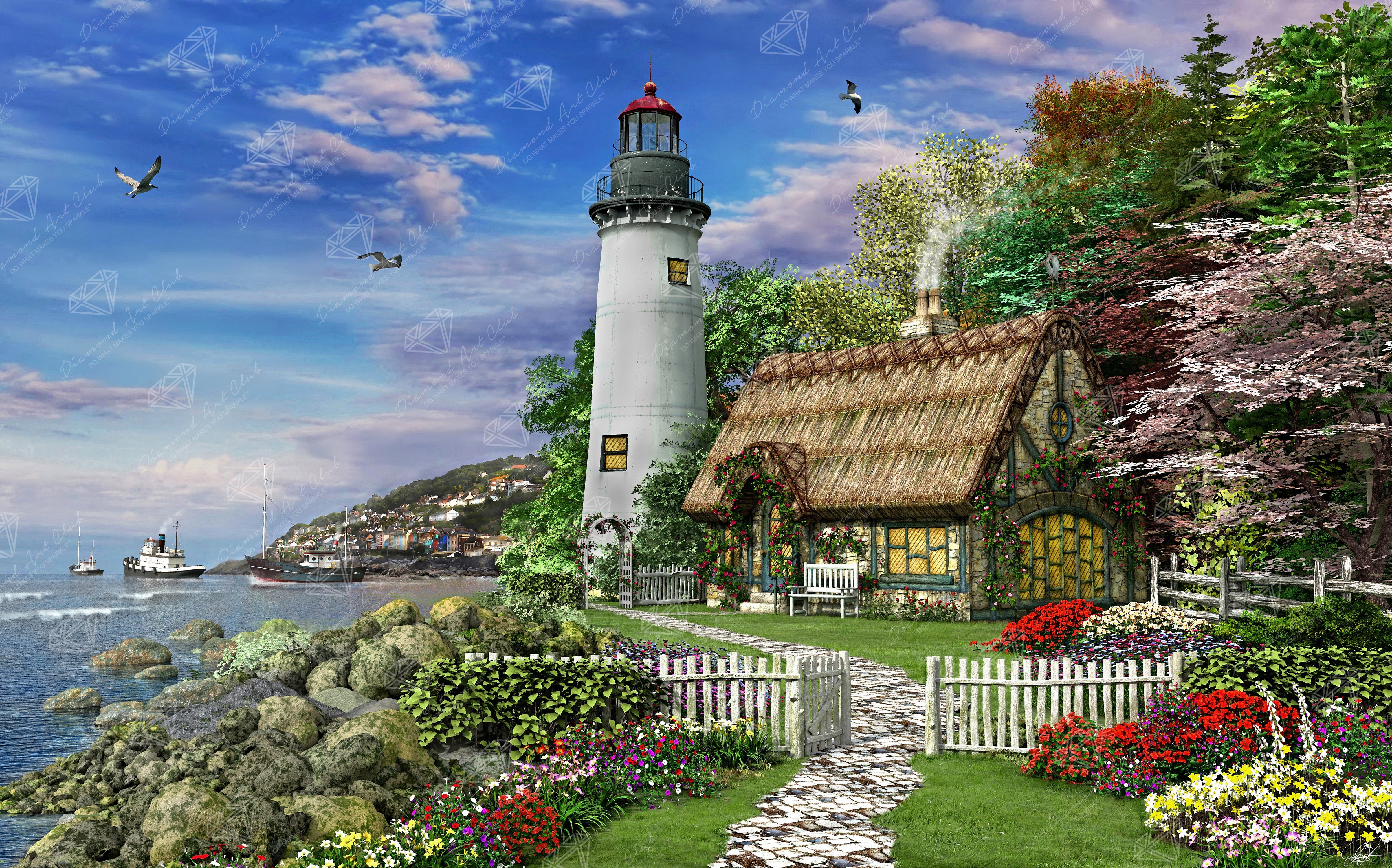 Old Sea Cottage – Diamond Art Club