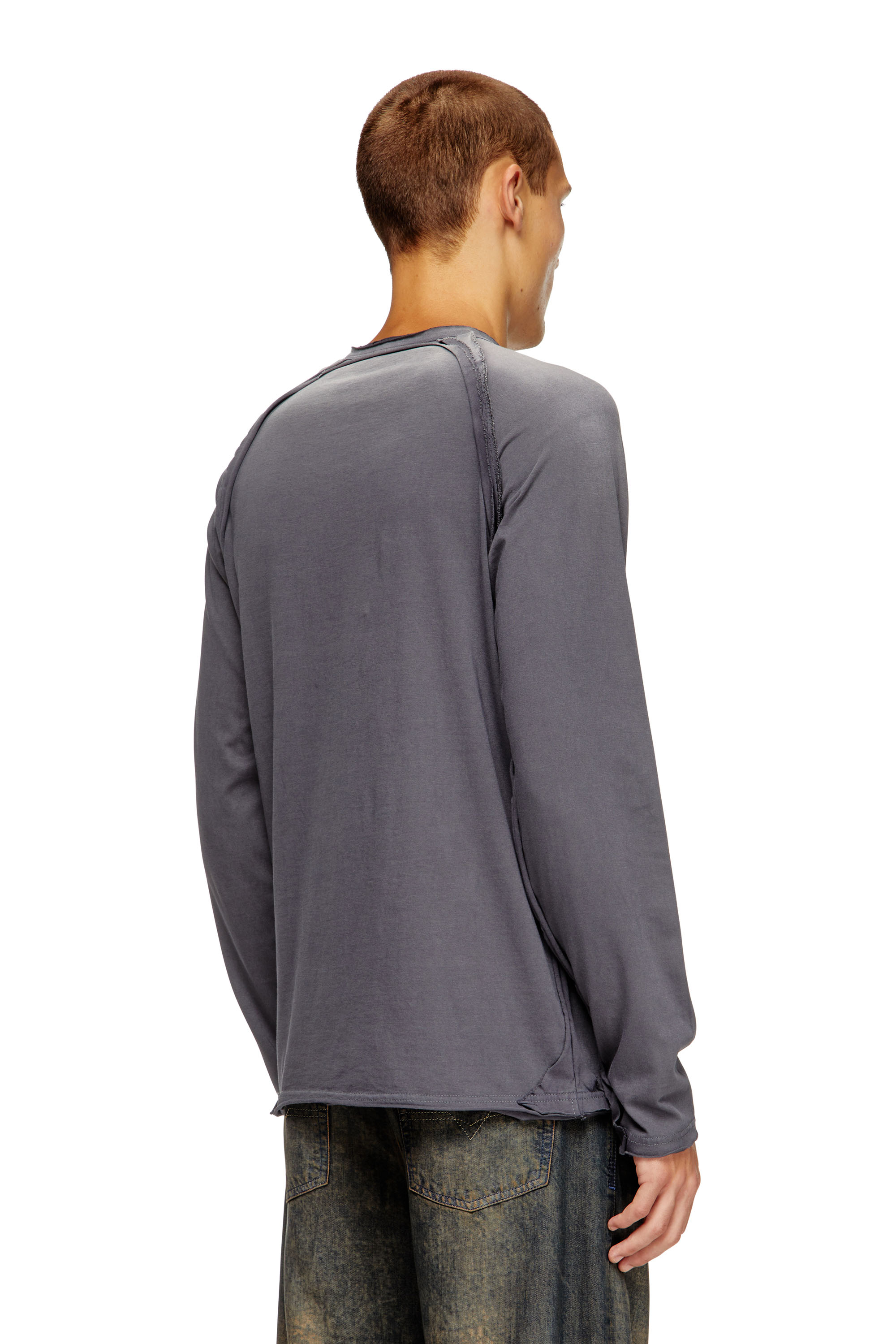 T-RAWGY 長袖Tシャツ｜グレー｜メンズ｜DIESEL