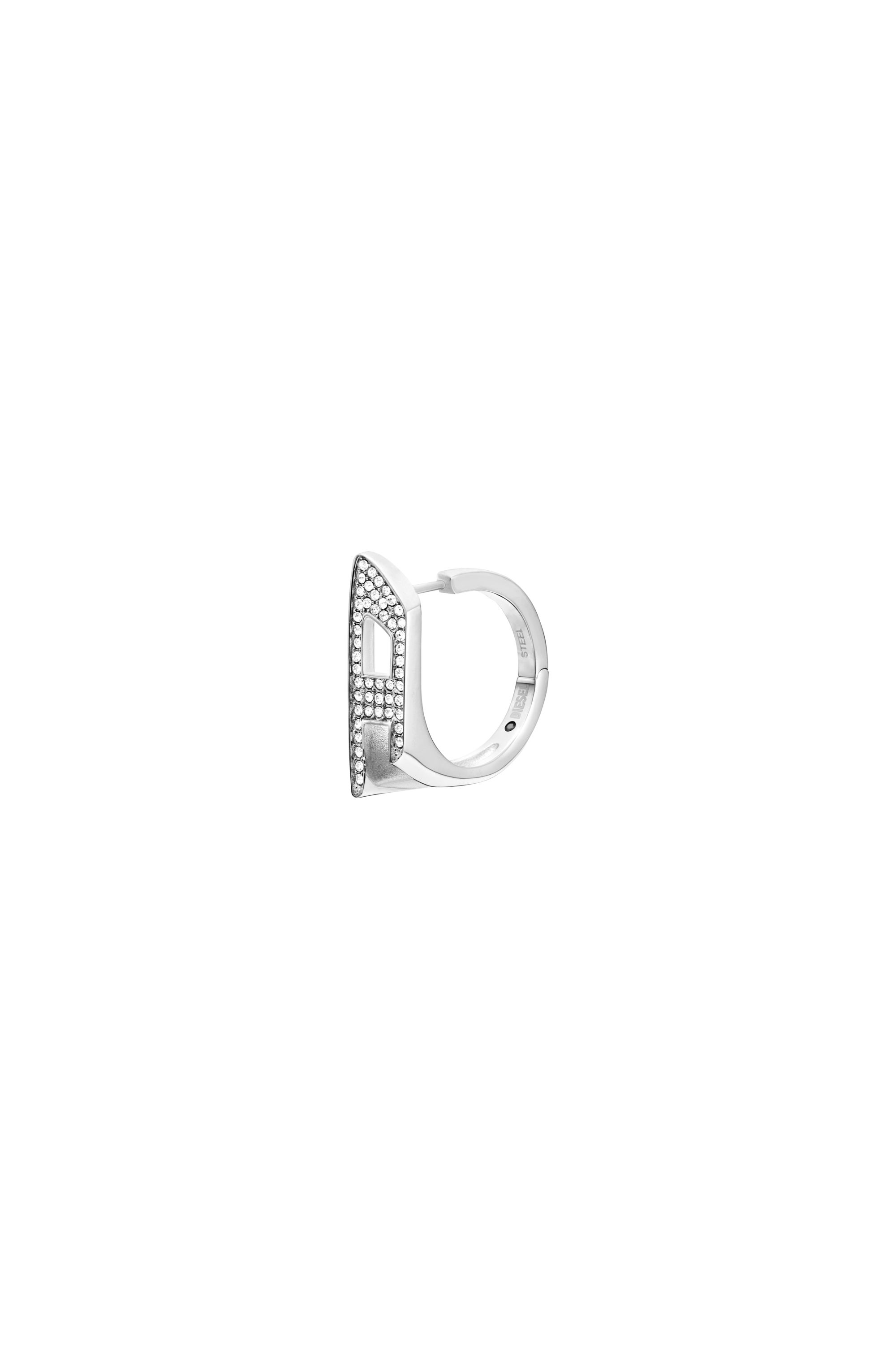 DX1630040 JEWELLERY Stainless steel glitz stud earring｜シルバー