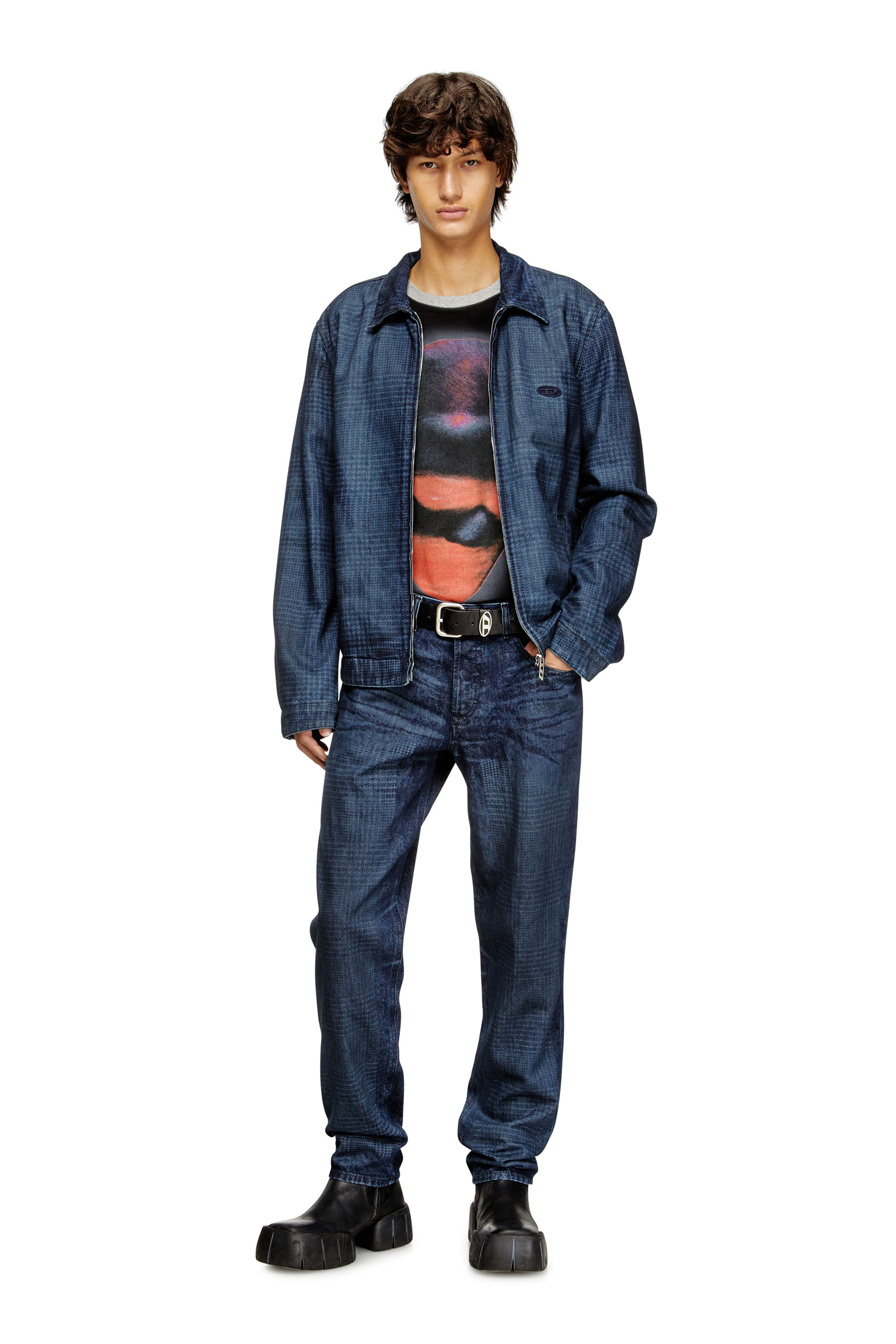 D-WYNNY JOGG Hooded JoggJeans jacket｜ブルー｜メンズ｜DIESEL