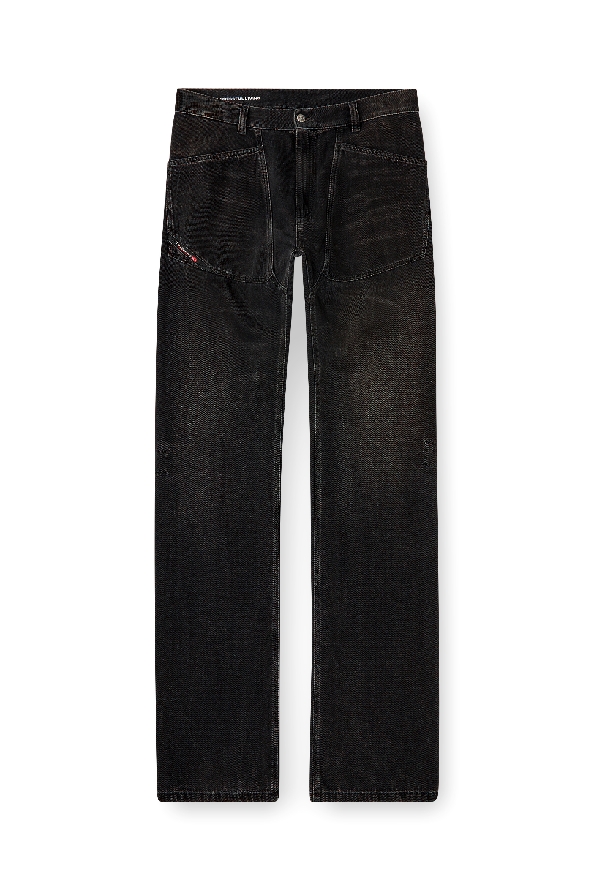 Relaxed Jeans - D-Zeta | ブラック/ ダークグレー | メンズ | DIESEL