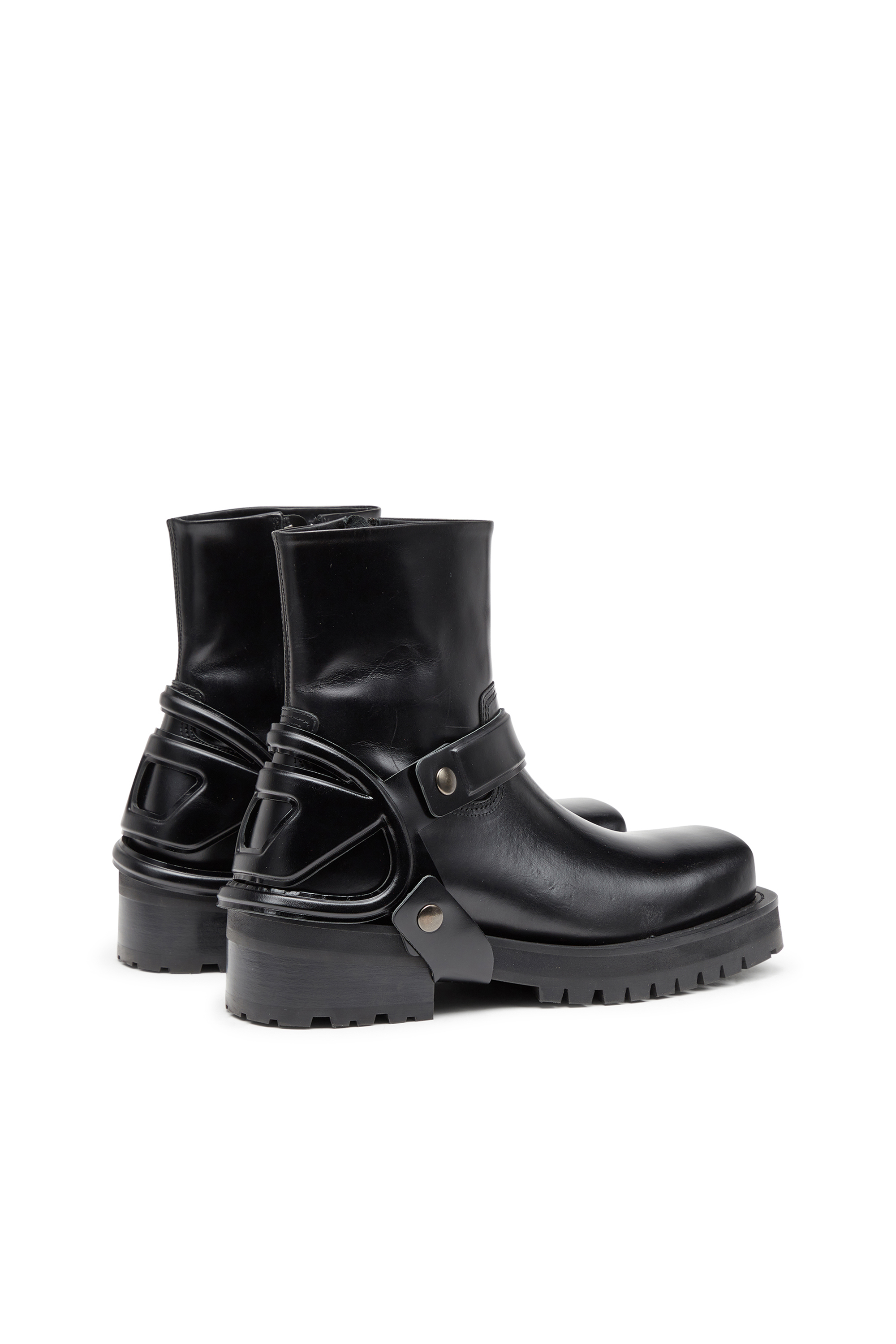 D-HAMMER BT ZIP D D-Hammer-Leather Chelsea boots with Oval D toe