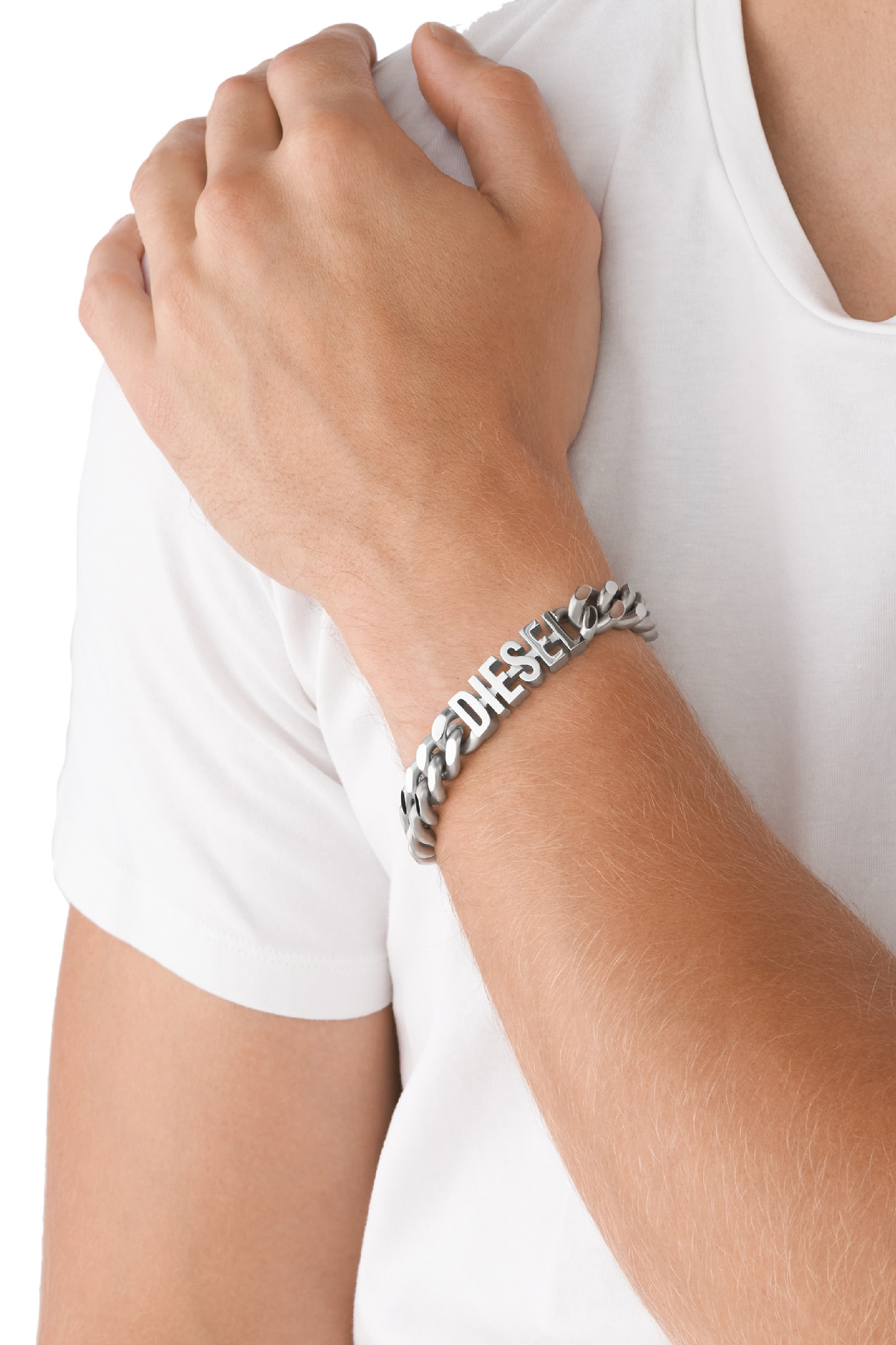 DIESEL®】ステンレスチェーンブレスレットDx1432｜ディーゼル公式