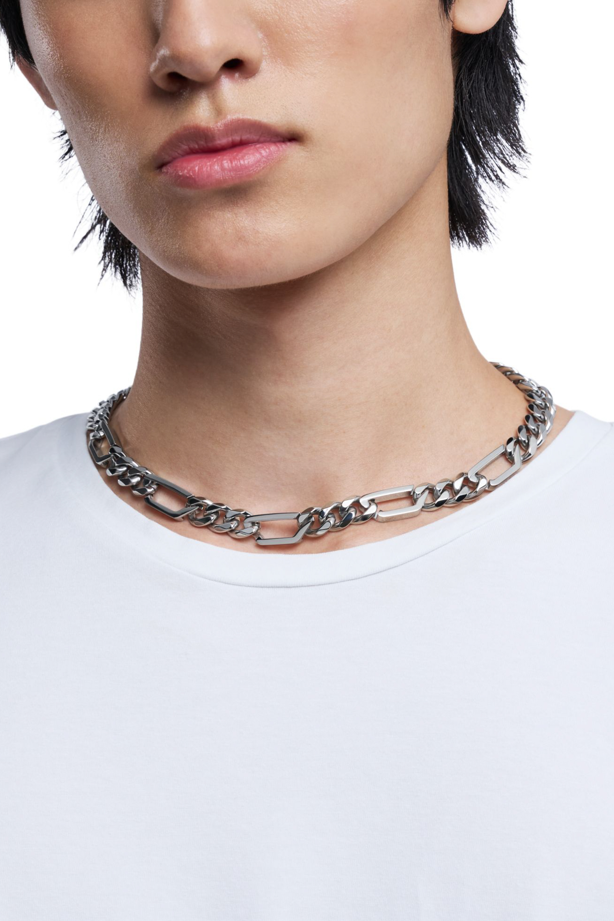 Diesel チェーンネックレスツートンステンレススティール DX1454