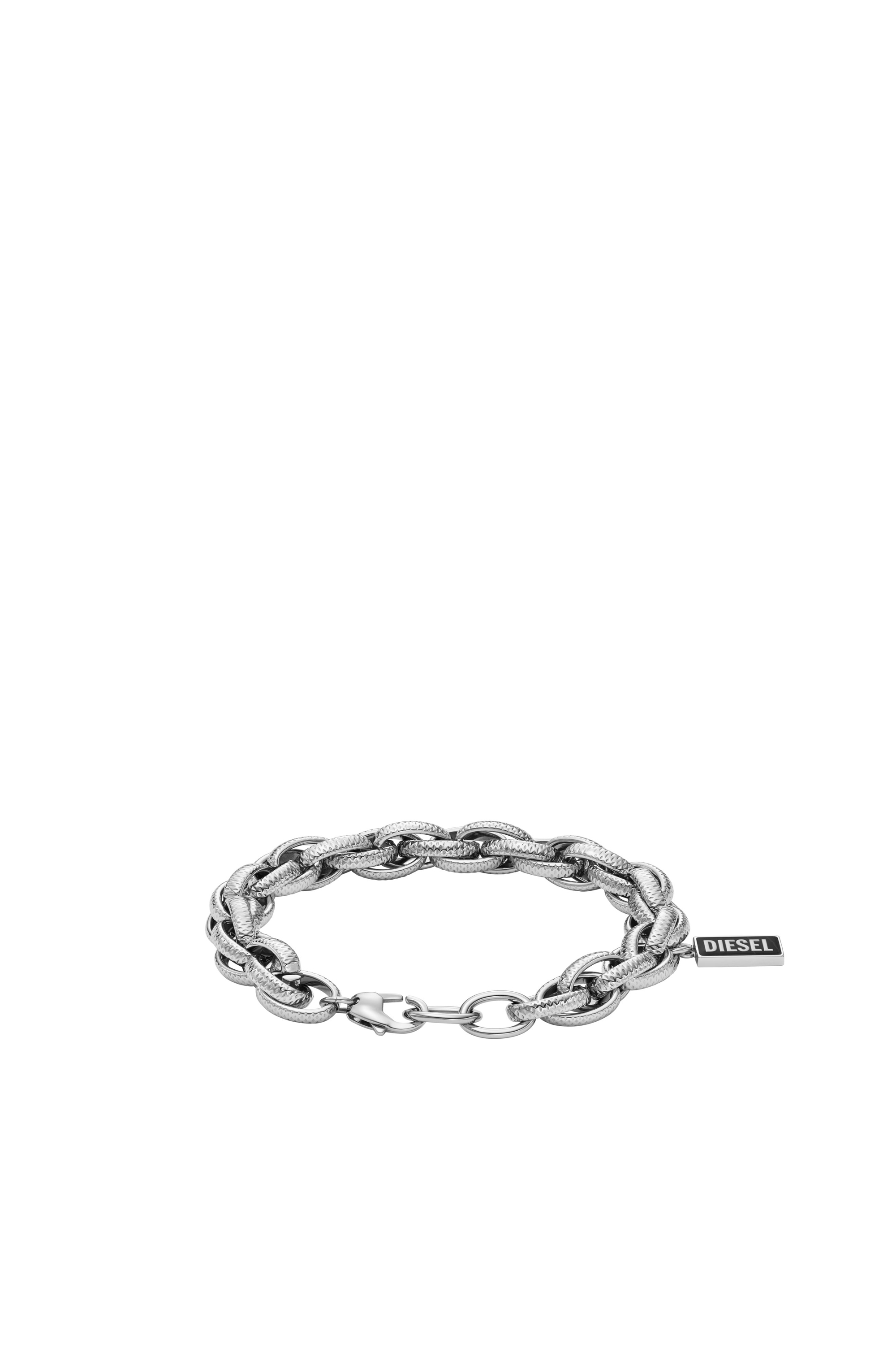 DX1633040 JEWELLERY Stainless steel chain bracelet｜シルバー
