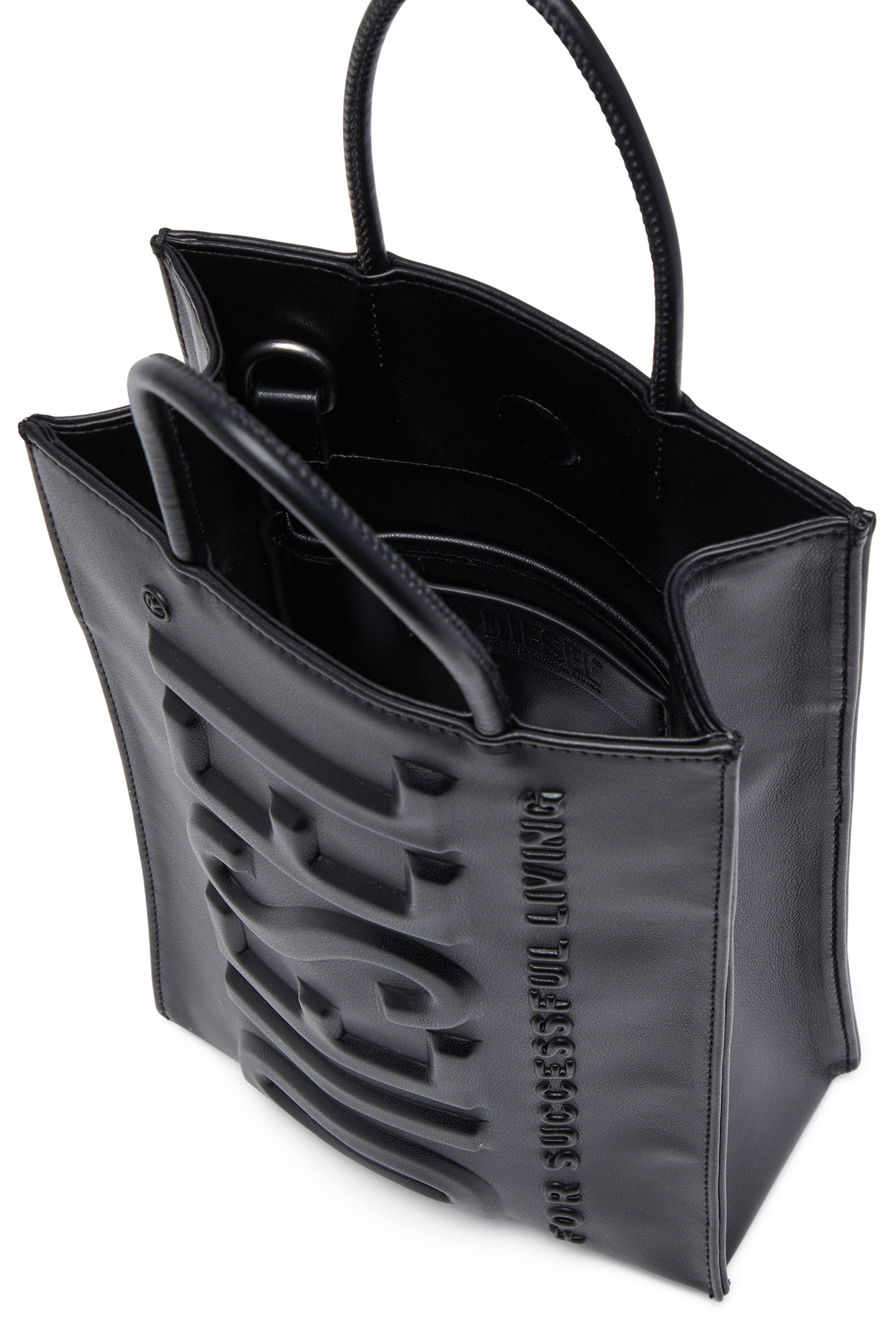DSL 3D SHOPPER M X Dsl 3D M-PU tote bag with embossed logo