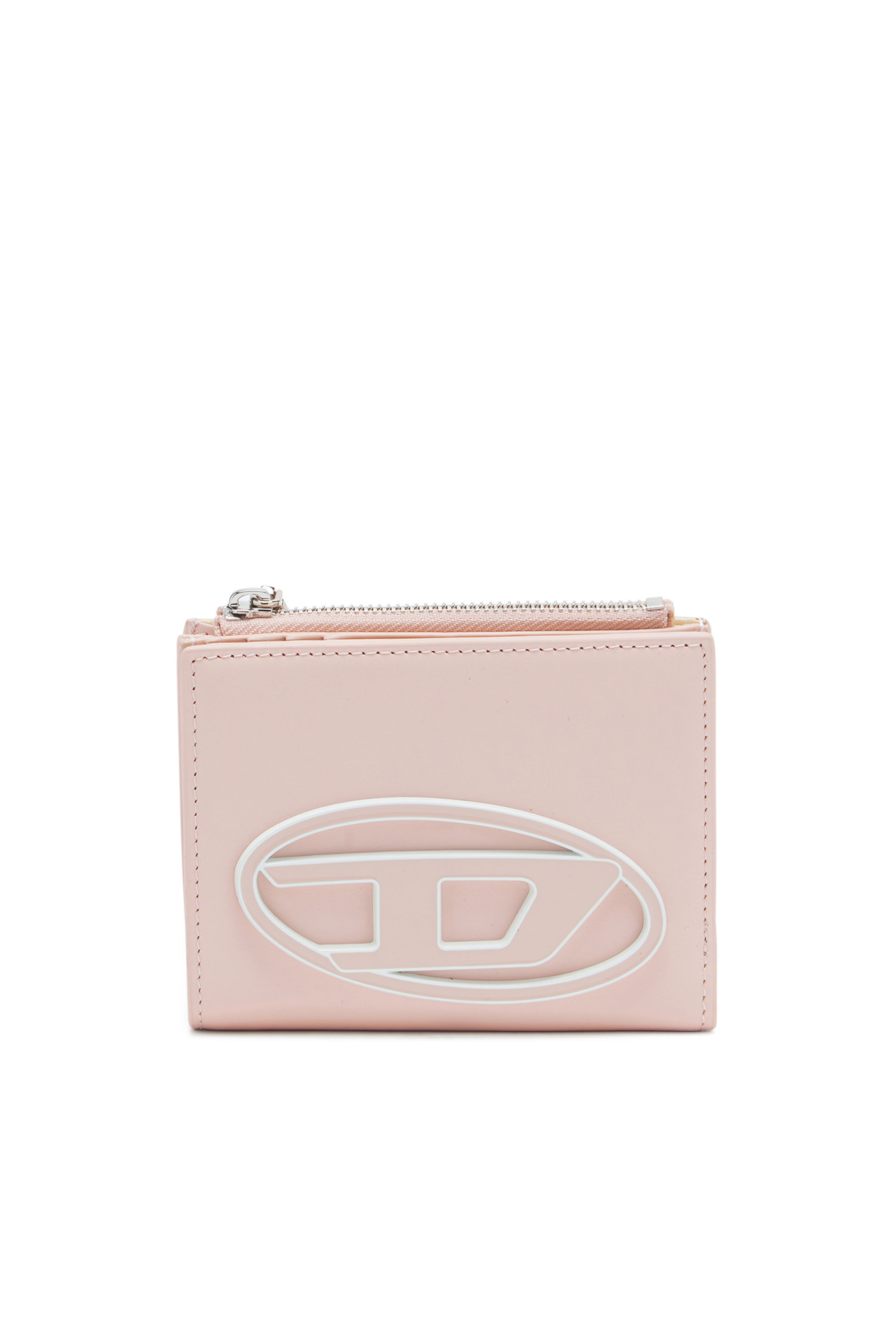 1DR BI-FOLD ZIP II Small wallet in pastel leather｜ピンク