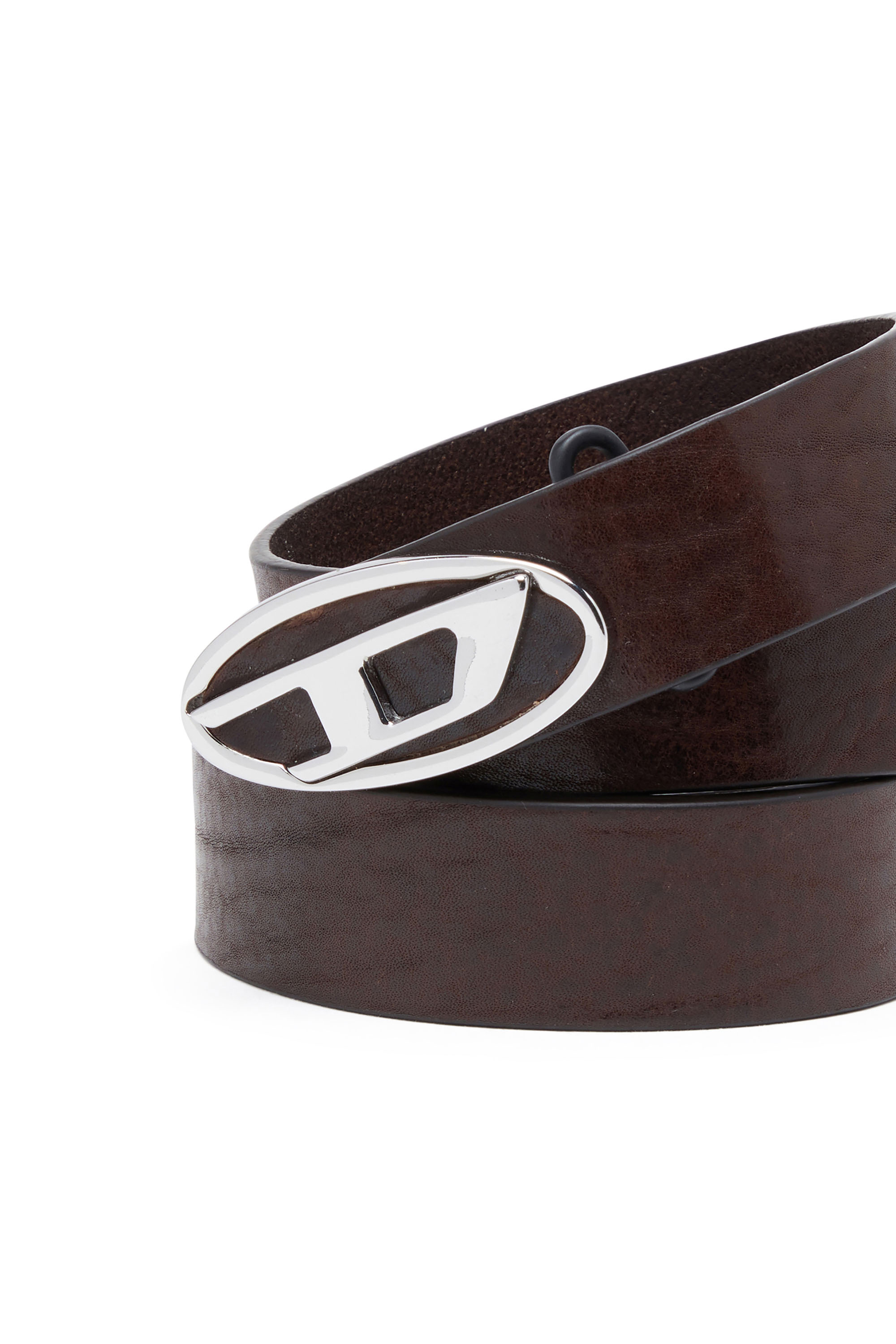 B-1DR REV II 3.9cm reversible leather belt｜ブラウン｜メンズ｜DIESEL