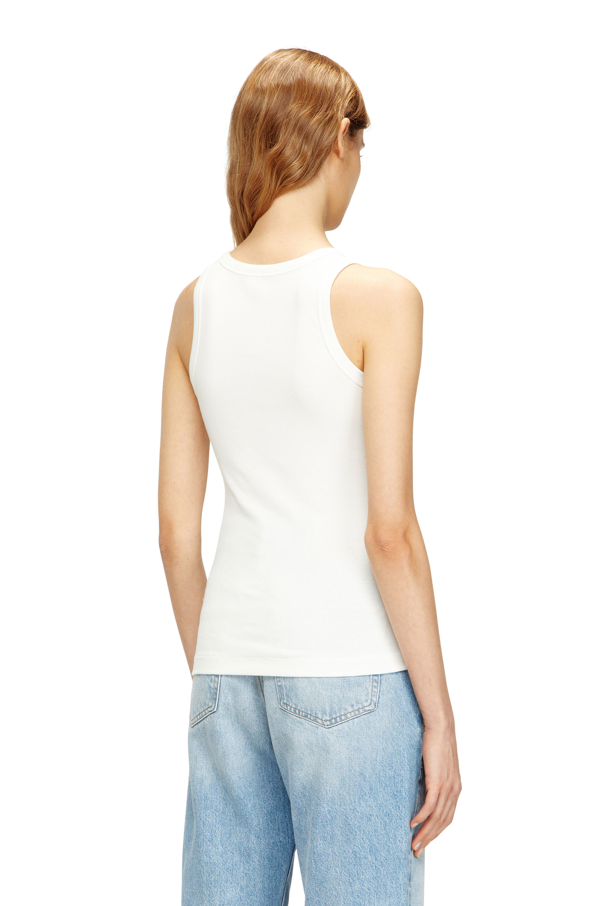 T-LYNYS-OD Tank top with cut-out Oval D logo｜ホワイト｜ウィメンズ