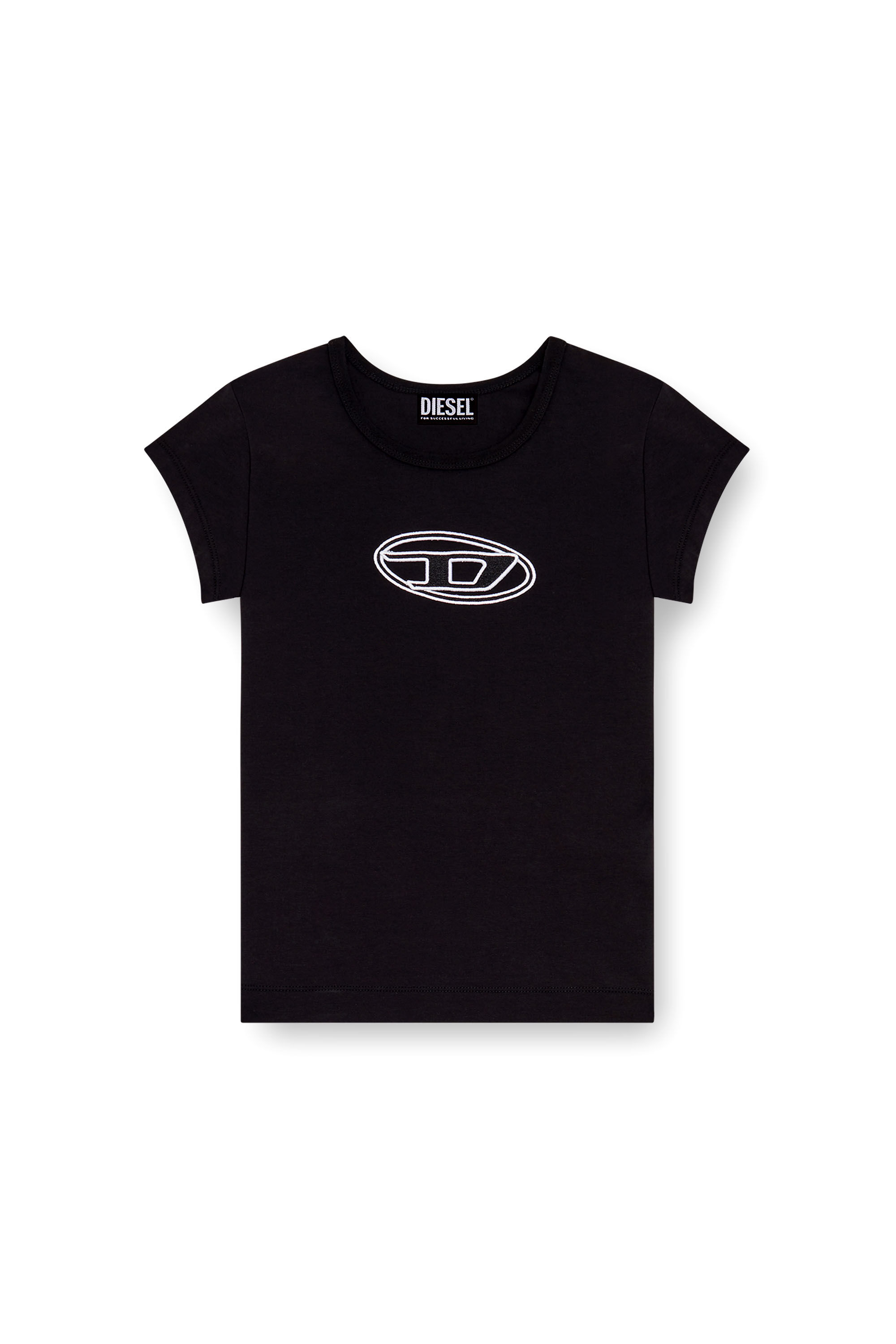 T-ANGIE｜ウィメンズ｜ロゴTシャツ ｜ブラック/ホワイト｜ディーゼル