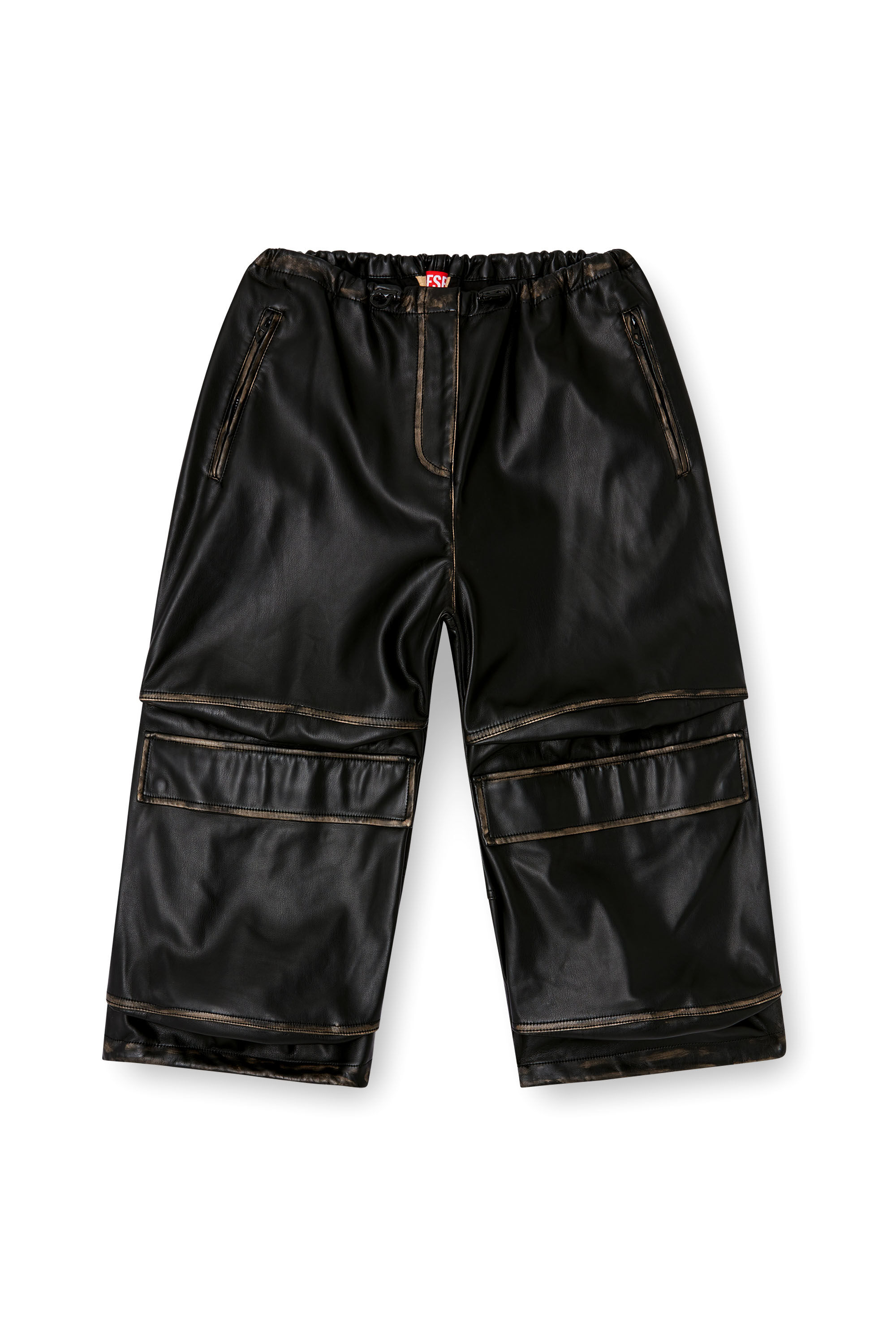 P-DAYETZ-SHORT-FEM バミューダパンツ｜ブラック｜ウィメンズ｜DIESEL