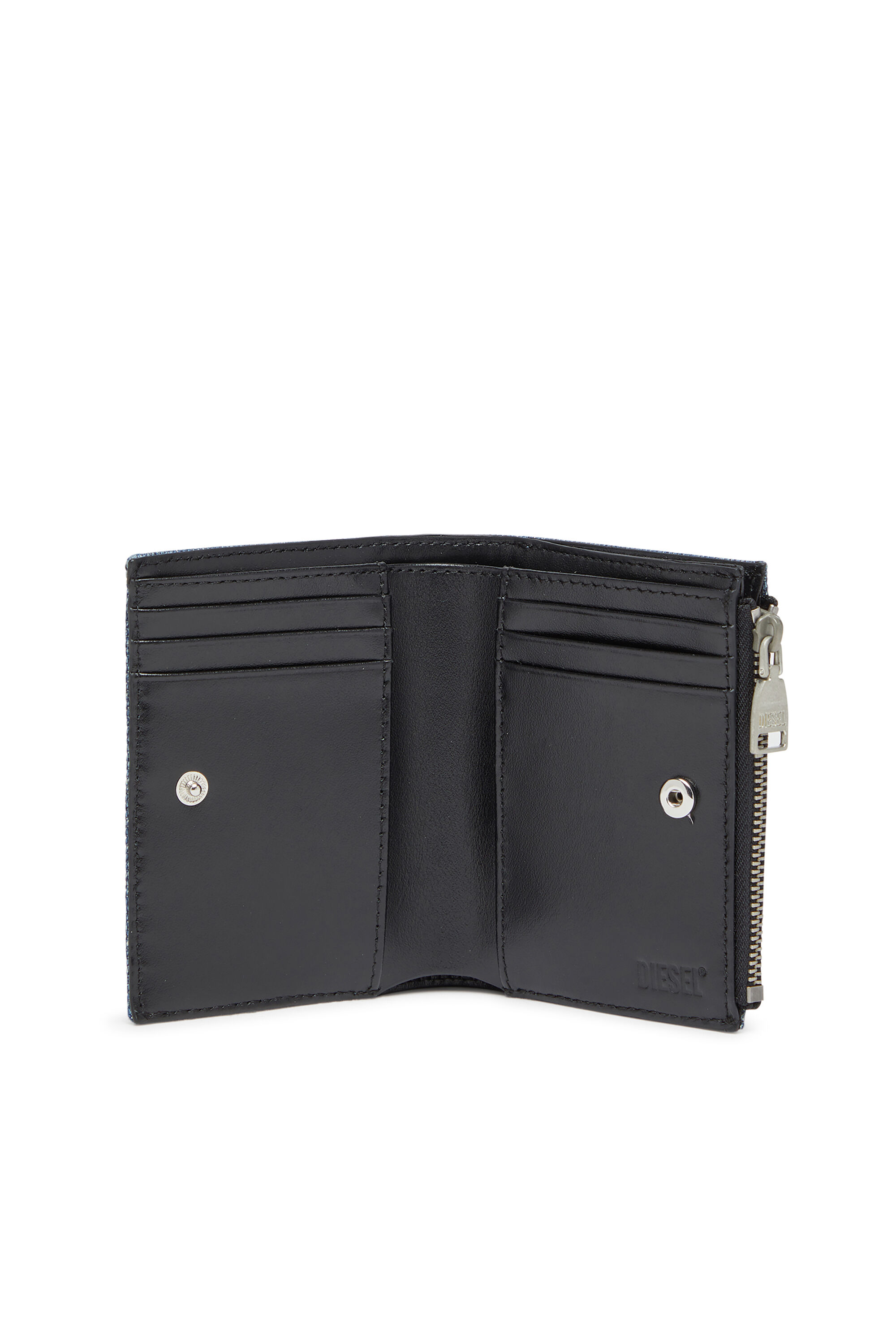 1DR BI-FOLD ZIP II 二つ折りウォレット｜ブルー｜ウィメンズ｜DIESEL